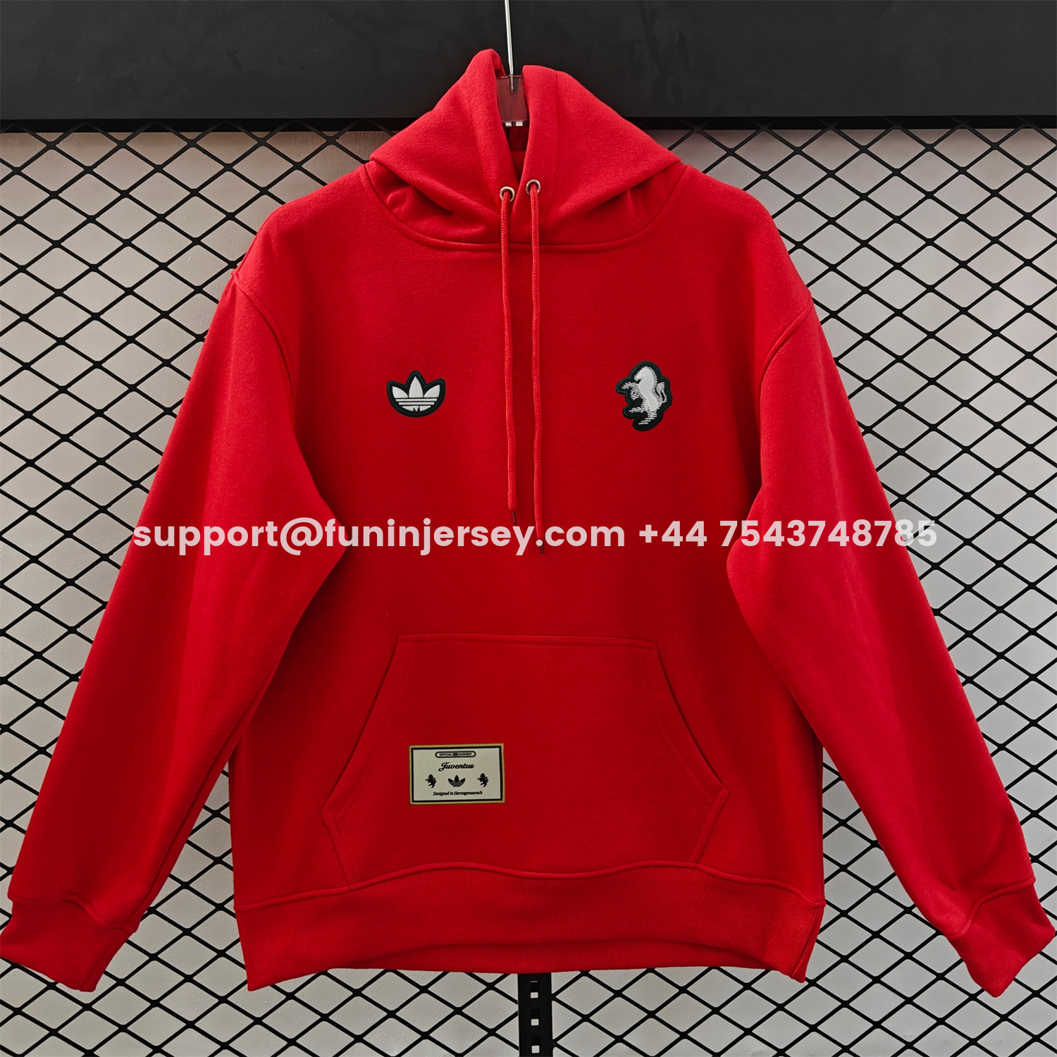 Funinjersey-Juventus 25-26 Originals Terrace Icon Unisex Pullover Hoodie