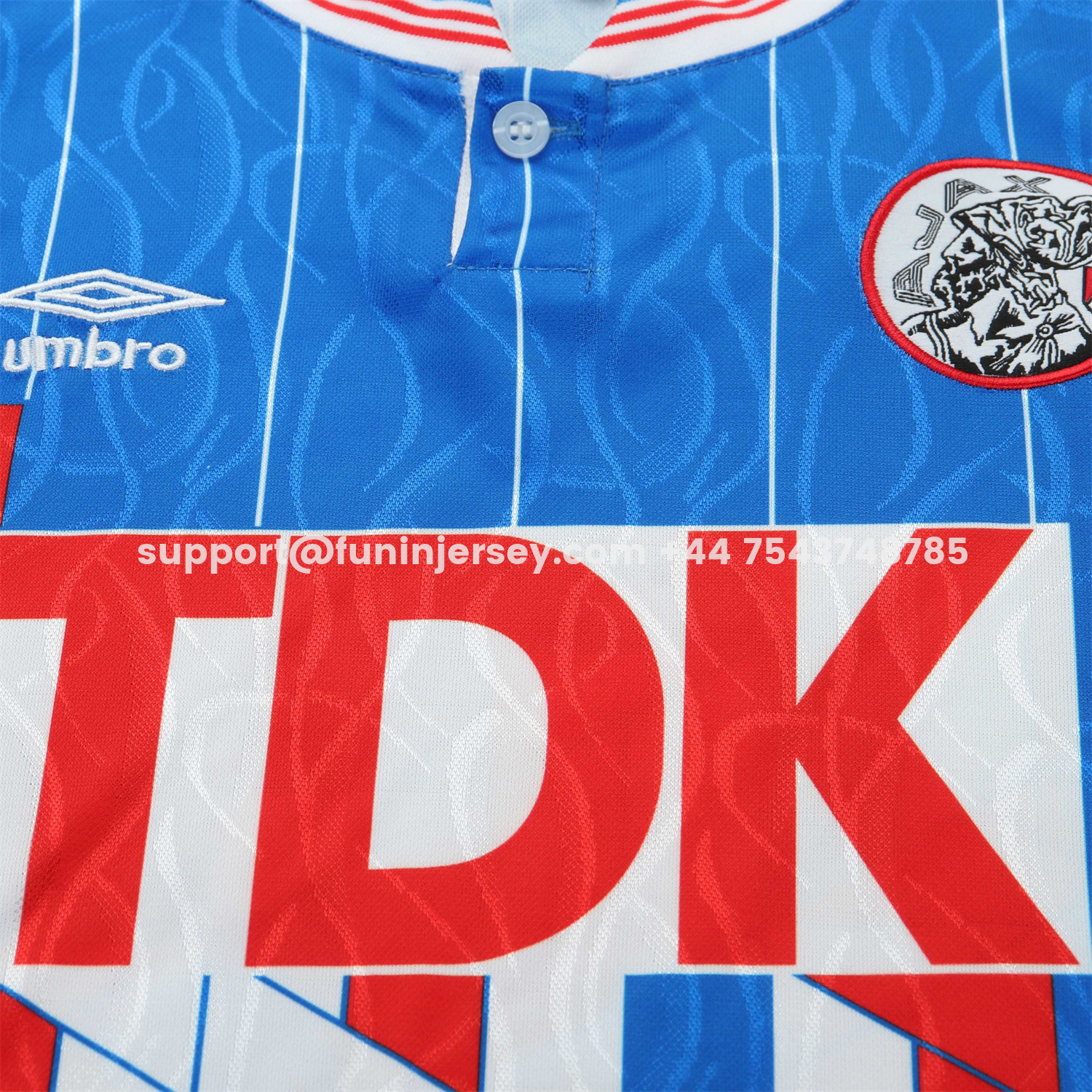 Funinjersey-Retro Ajax 1989-90 Away Kids Kit