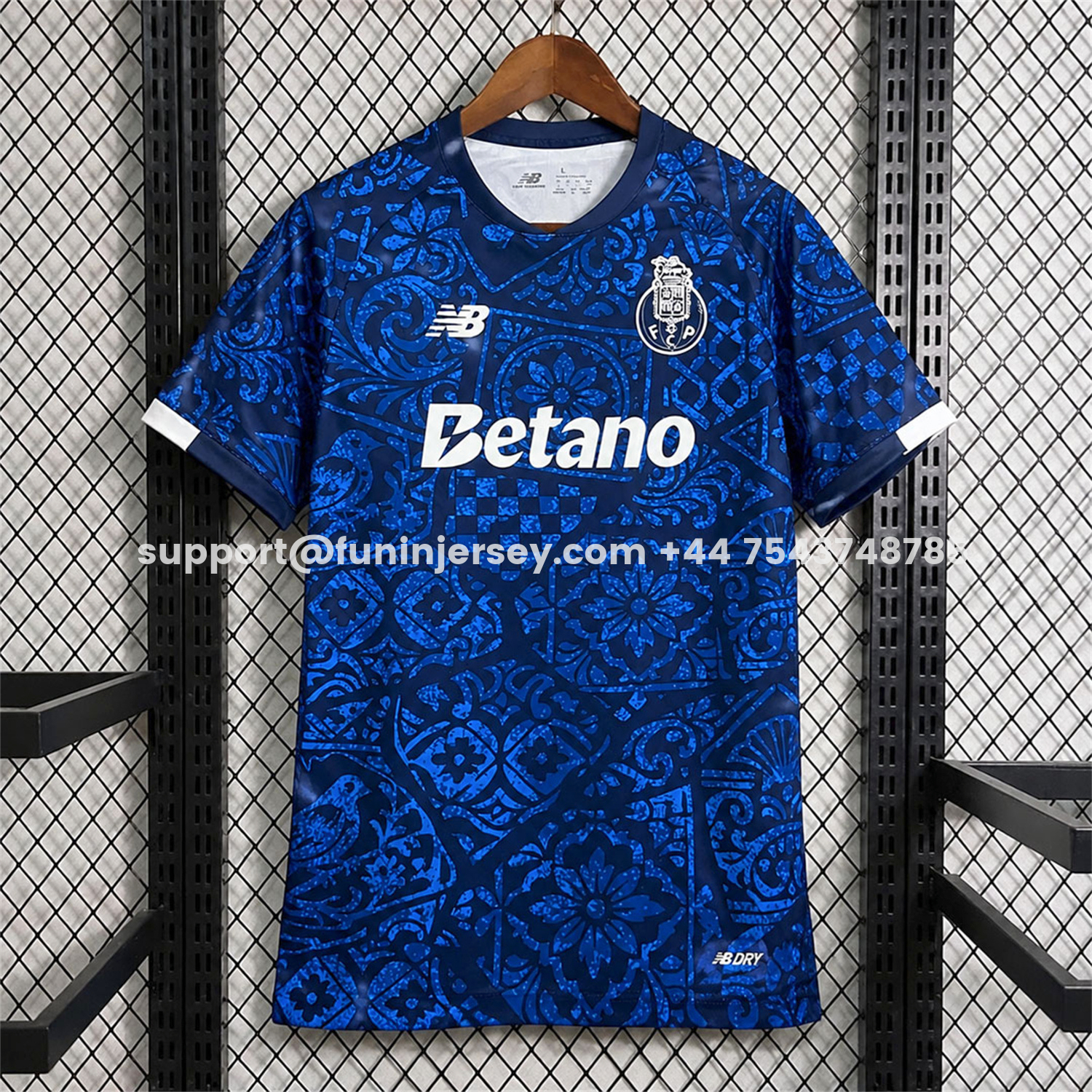 Funinjersey-Porto 26-27 Blue With Black Patterns Special Jersey - Fans Version