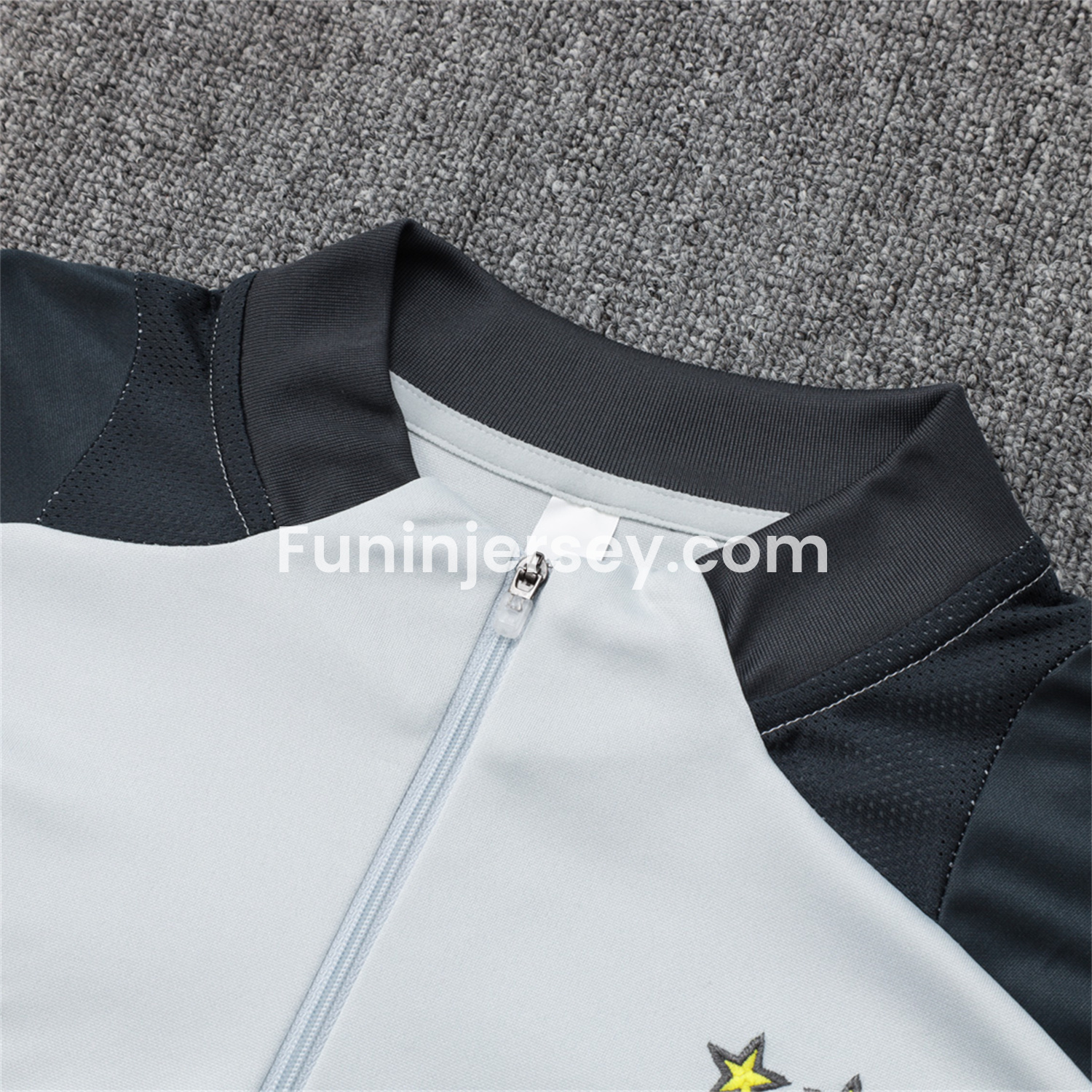 Funinjersey-Benfica 25-26 Long Sleeve Training Set - Grey Top and Deep Grey Pants