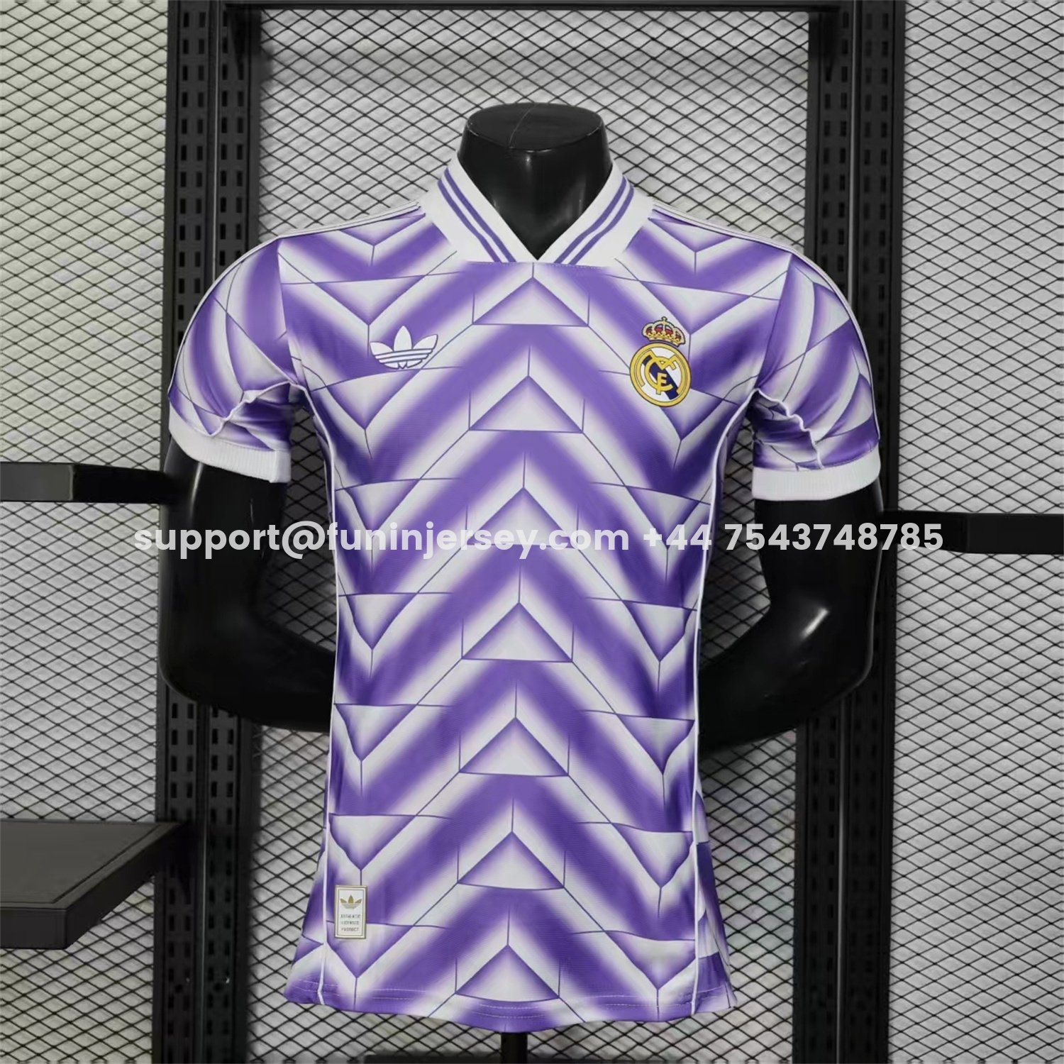 Funinjersey-Real Madrid 25-26 Refracted Purple Light White Special Jersey - Player Version