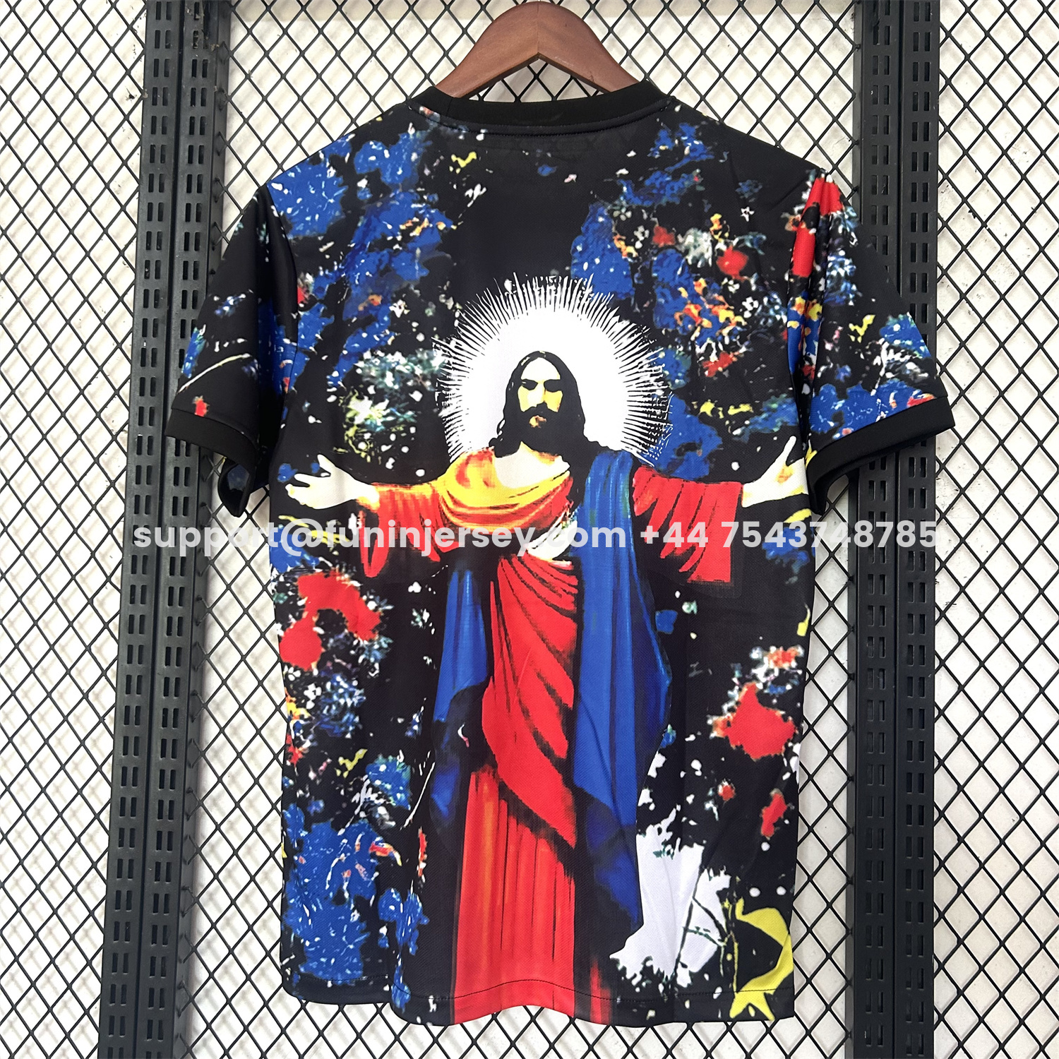 Funinjersey-Brazil 25-26 Colorful Jesus Statue Special Colorful Graffiti Jersey - Fans Version