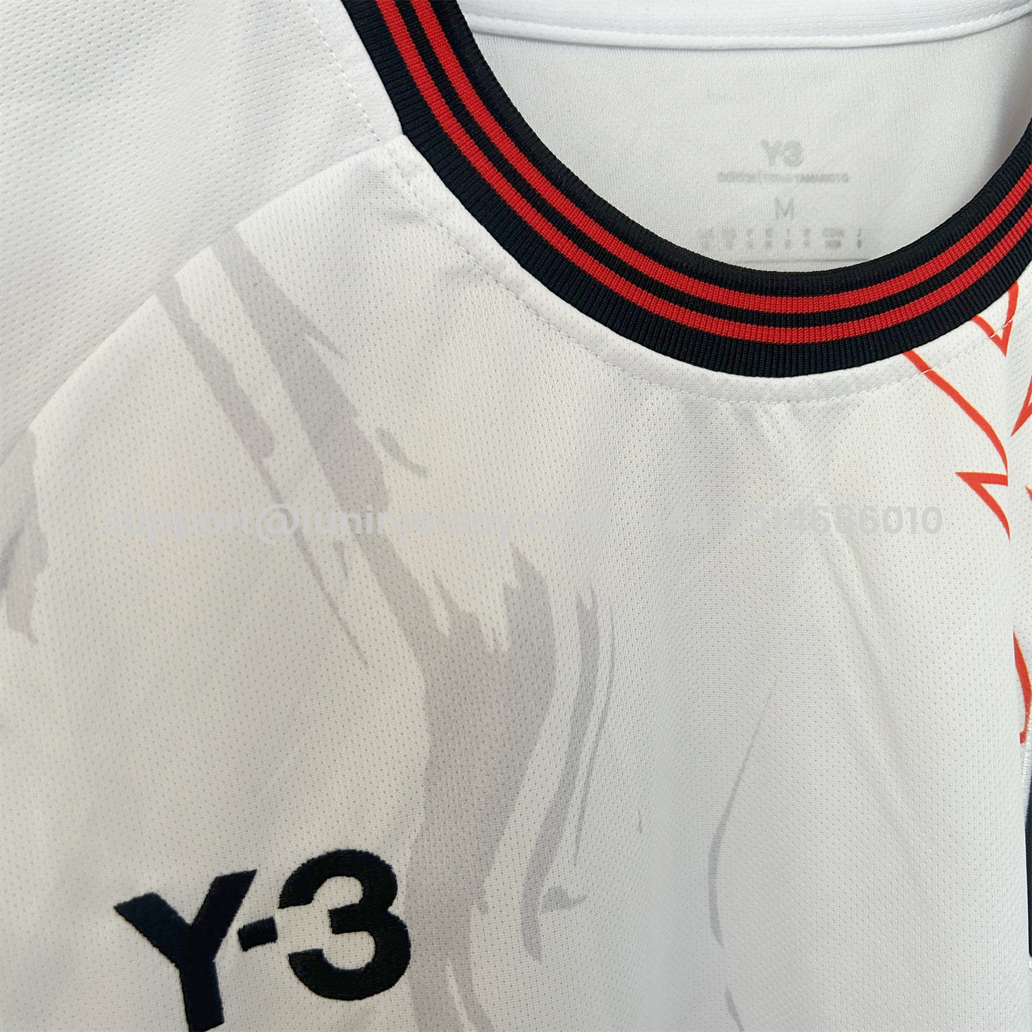 Funinjersey-Japan 25-26 Y-3 Sunset Warrior and Crow White Special Jersey - Fans Version