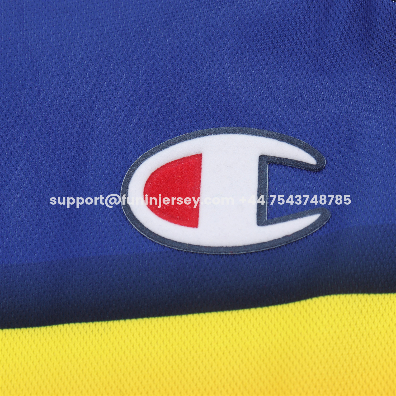 Funinjersey-Retro Parma 2001-02 Home Kids Kit