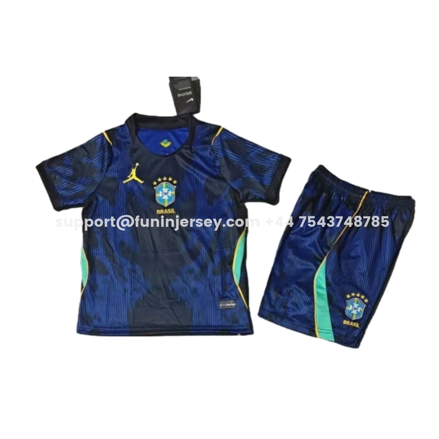 Funinjersey-Brazil 2026 Away Men's Adult Jersey Set - Fans Version