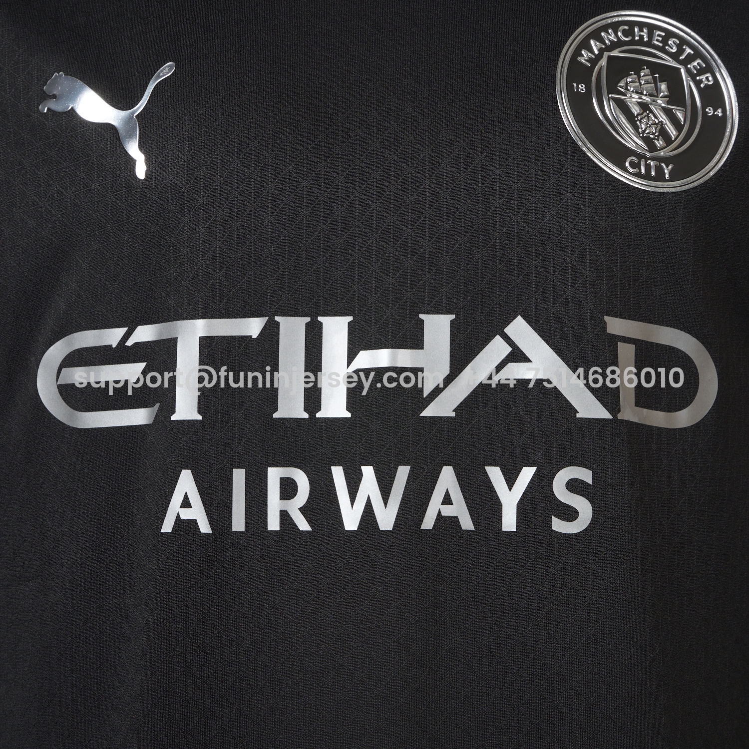 Funinjersey-Manchester City 25-26 Away Black Jersey - Player Version