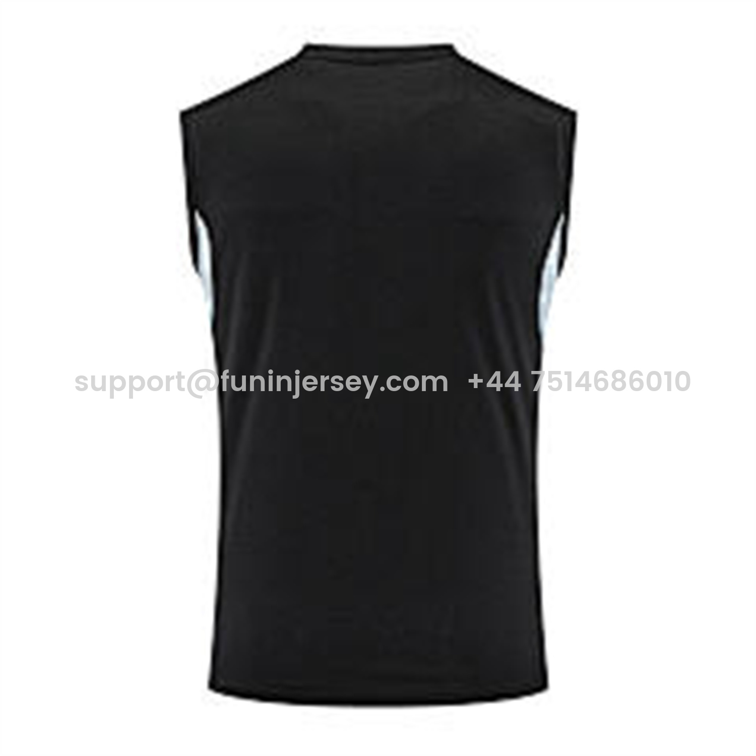 Funinjersey-INT M.A.M 25-26 Vest Training Set - Black And Light Grey Vest & Black Shorts