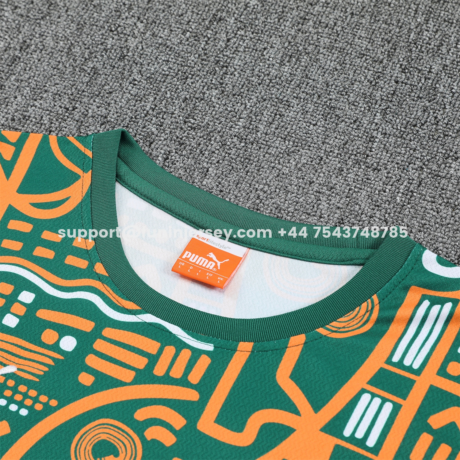 Funinjersey-Ivory Coast 2026 Short-Sleeve Training Set - Green Top and Shorts