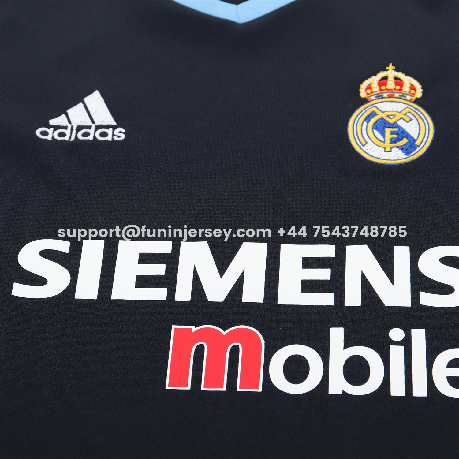 Funinjersey-Retro Real Madrid 03-04 Away Kids Kit