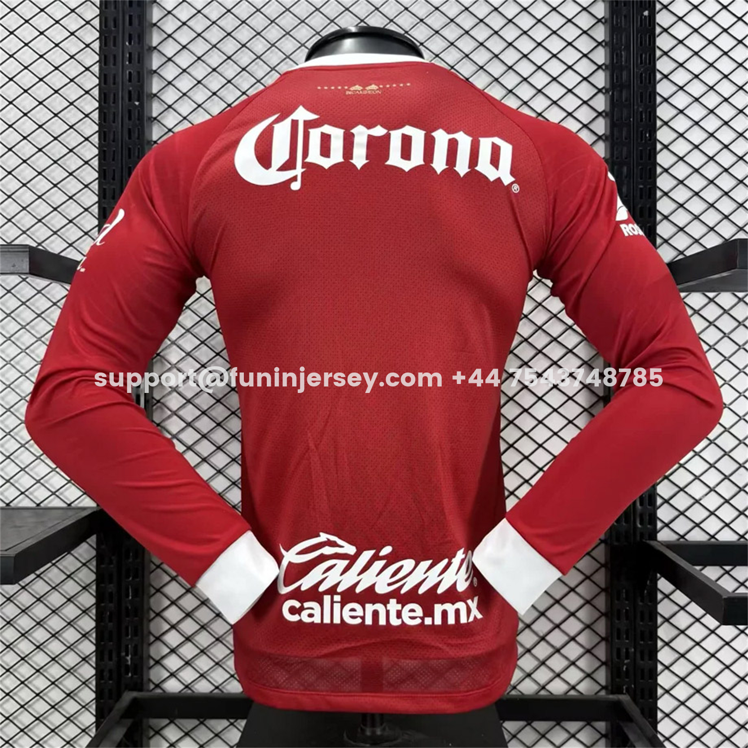 Funinjersey-Toluca 25-26 Red Special Long Sleeves Jersey - Player Version