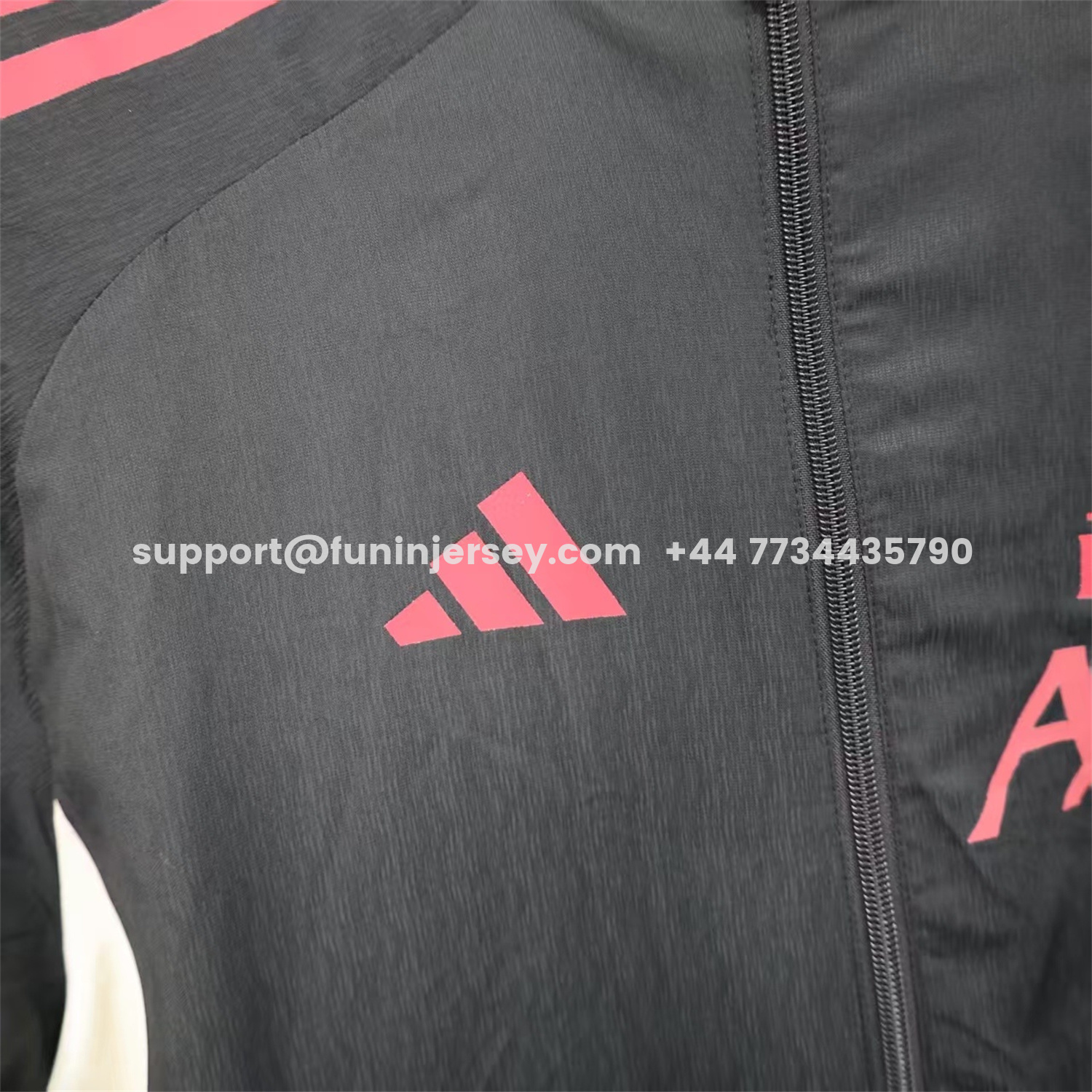 Funinjersey-Liver.pool 25-26 Black Windbreaker Jacket