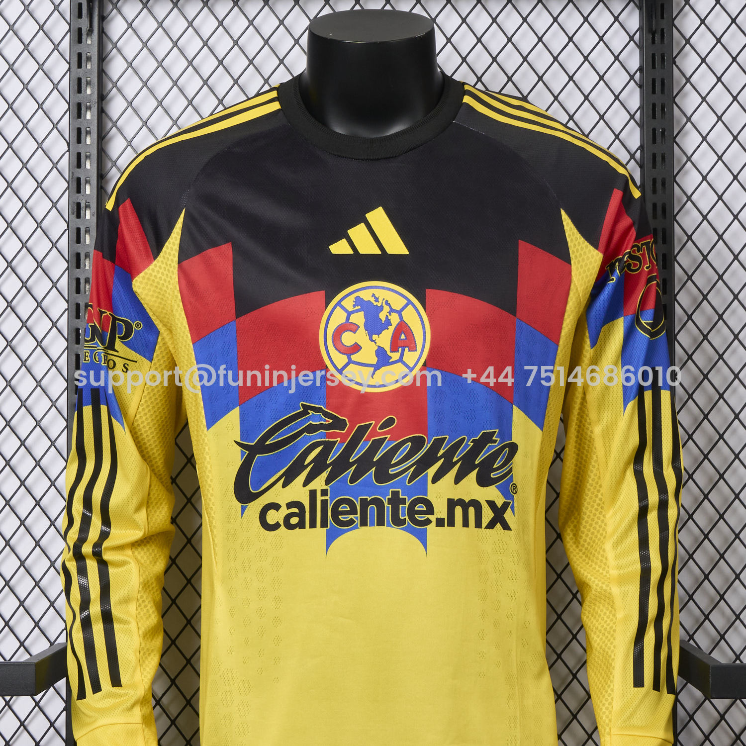 Funinjersey-Club América 25-26 Home Long Sleeves Jersey - Player Version