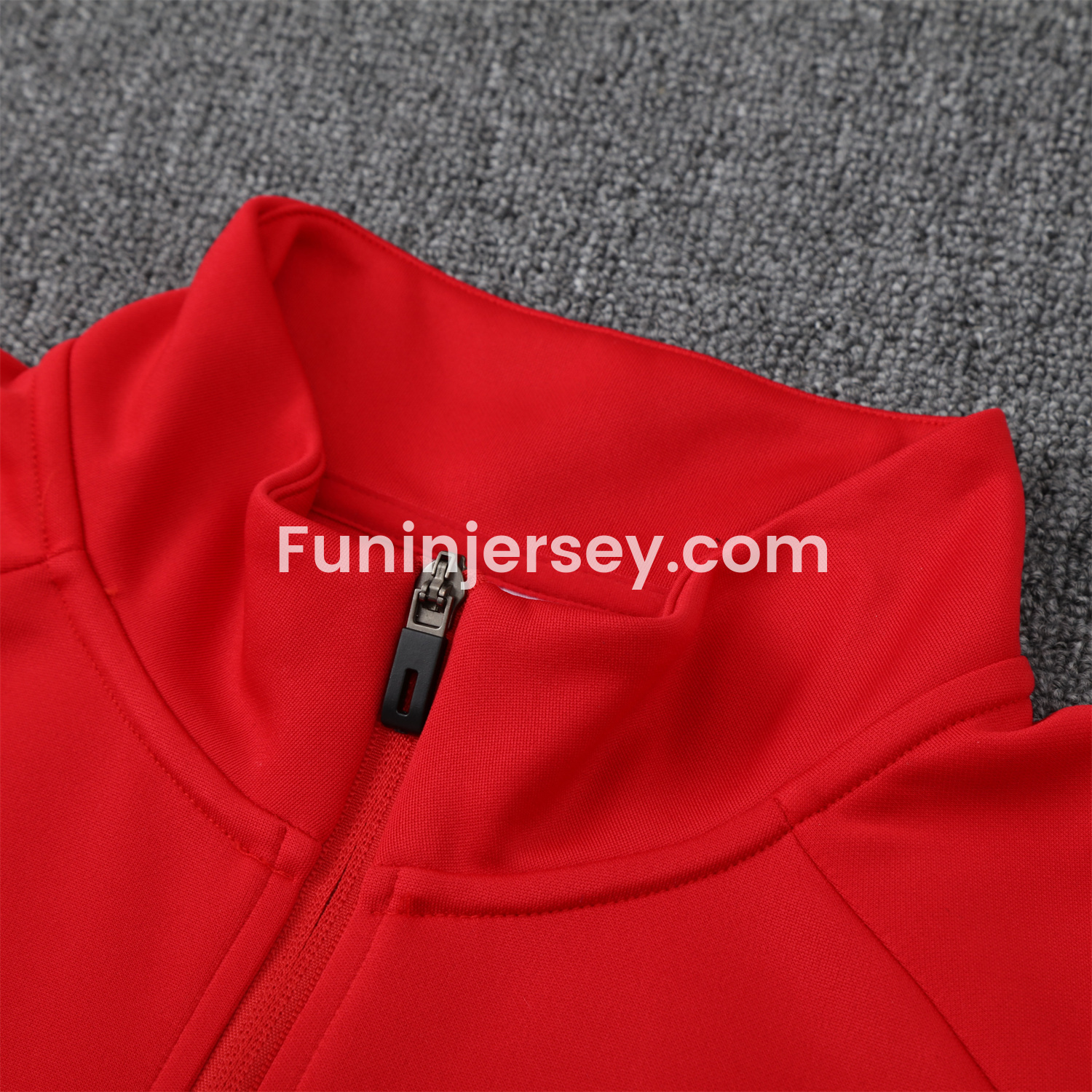 Funinjersey-River Plate 25-26 Terrace Jacket Training Tracksuit - Red Jackets & Black Pants