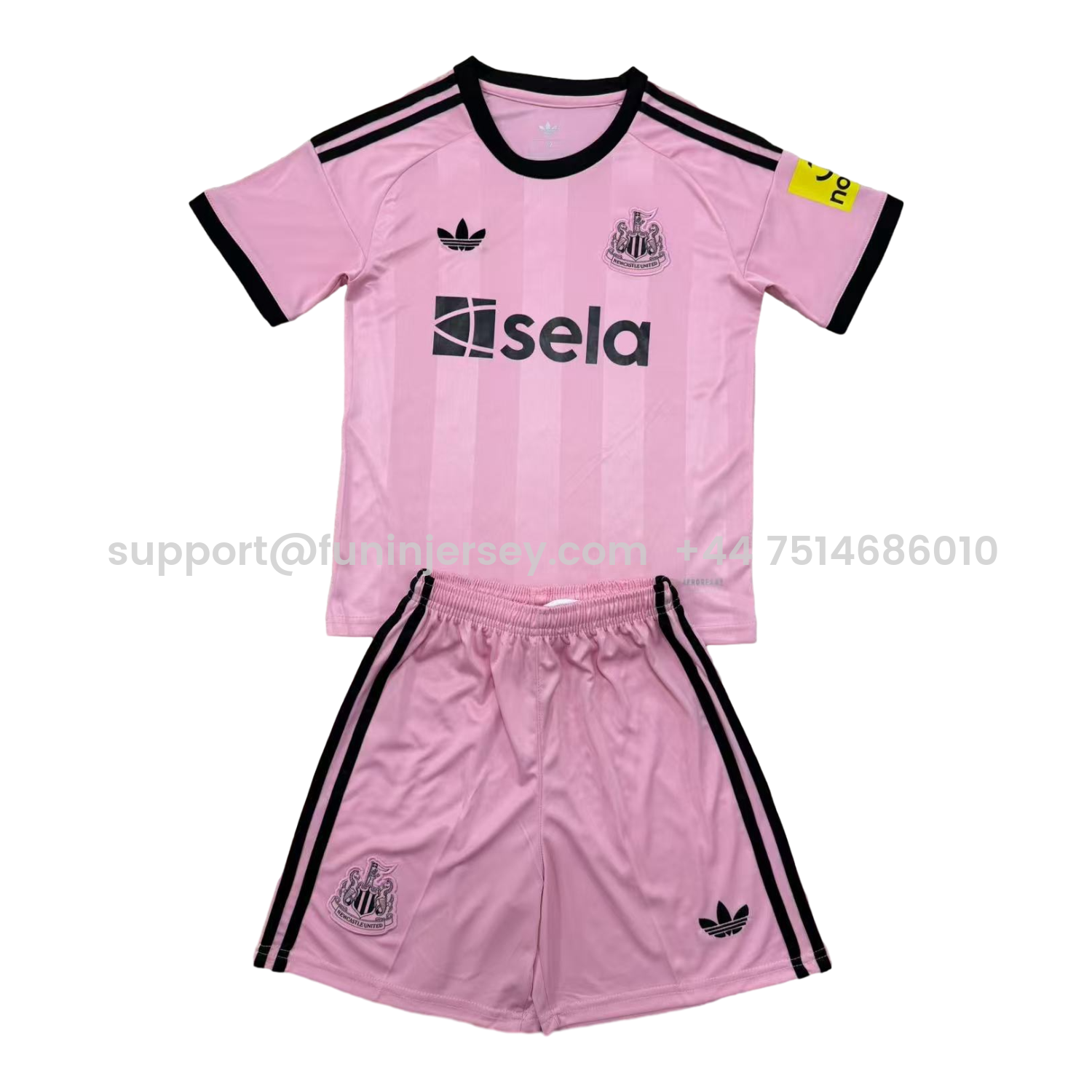 Funinjersey-Newcastle United 25-26 Pink Goalkeeper Men's Adult Jersey Set - Fans Version