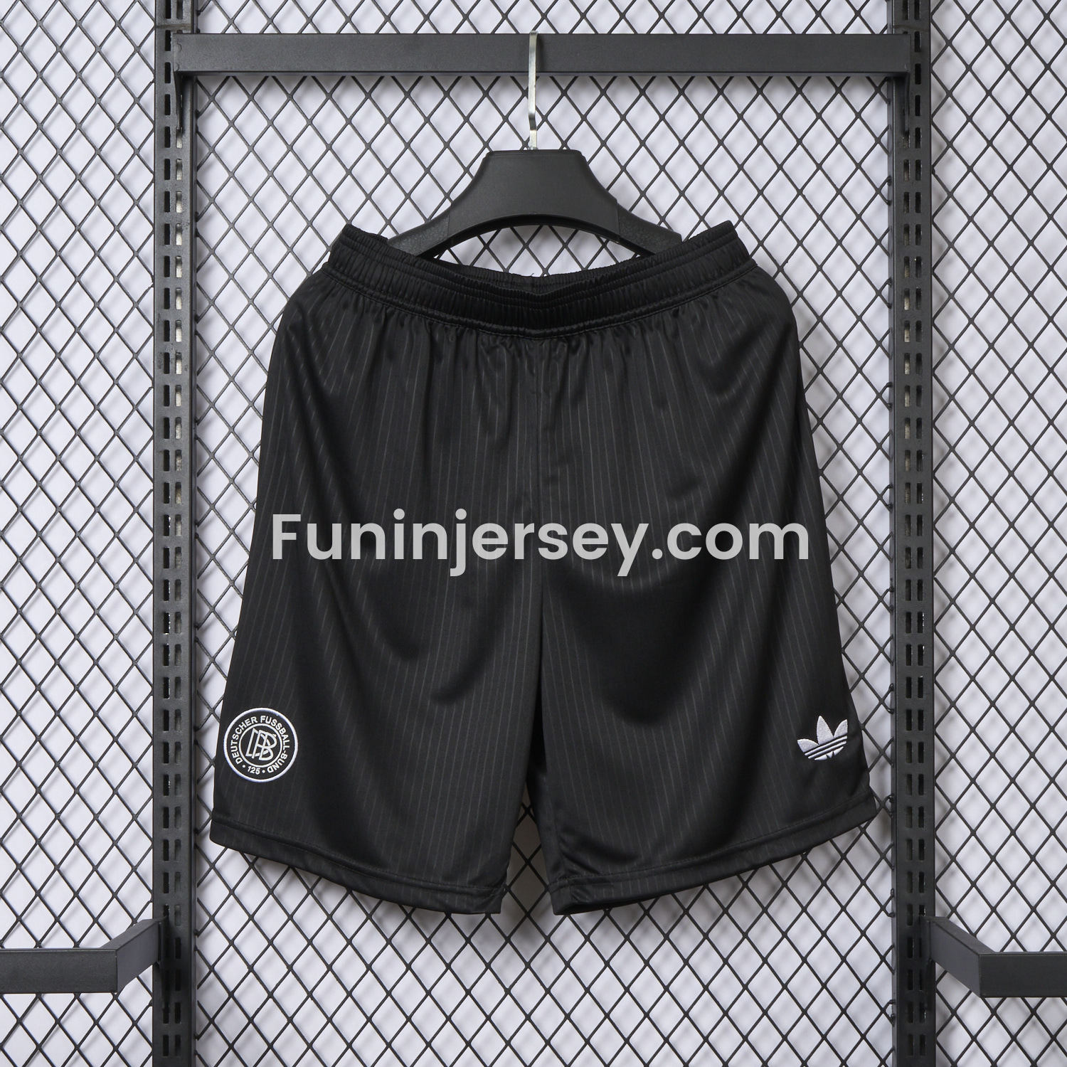 Funinjersey-Germany 2025 125-Year Anniversary Black Shorts - Fans Version