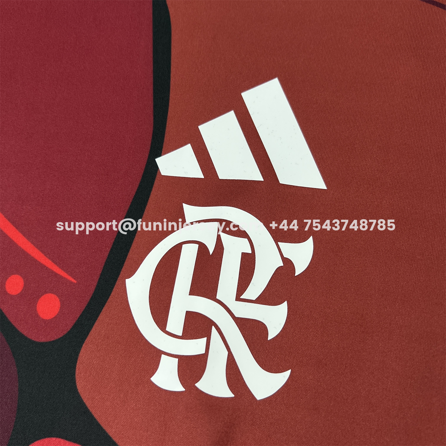 Funinjersey-Flamengo 26-27 Red Pre-Match Jersey - Fans Version