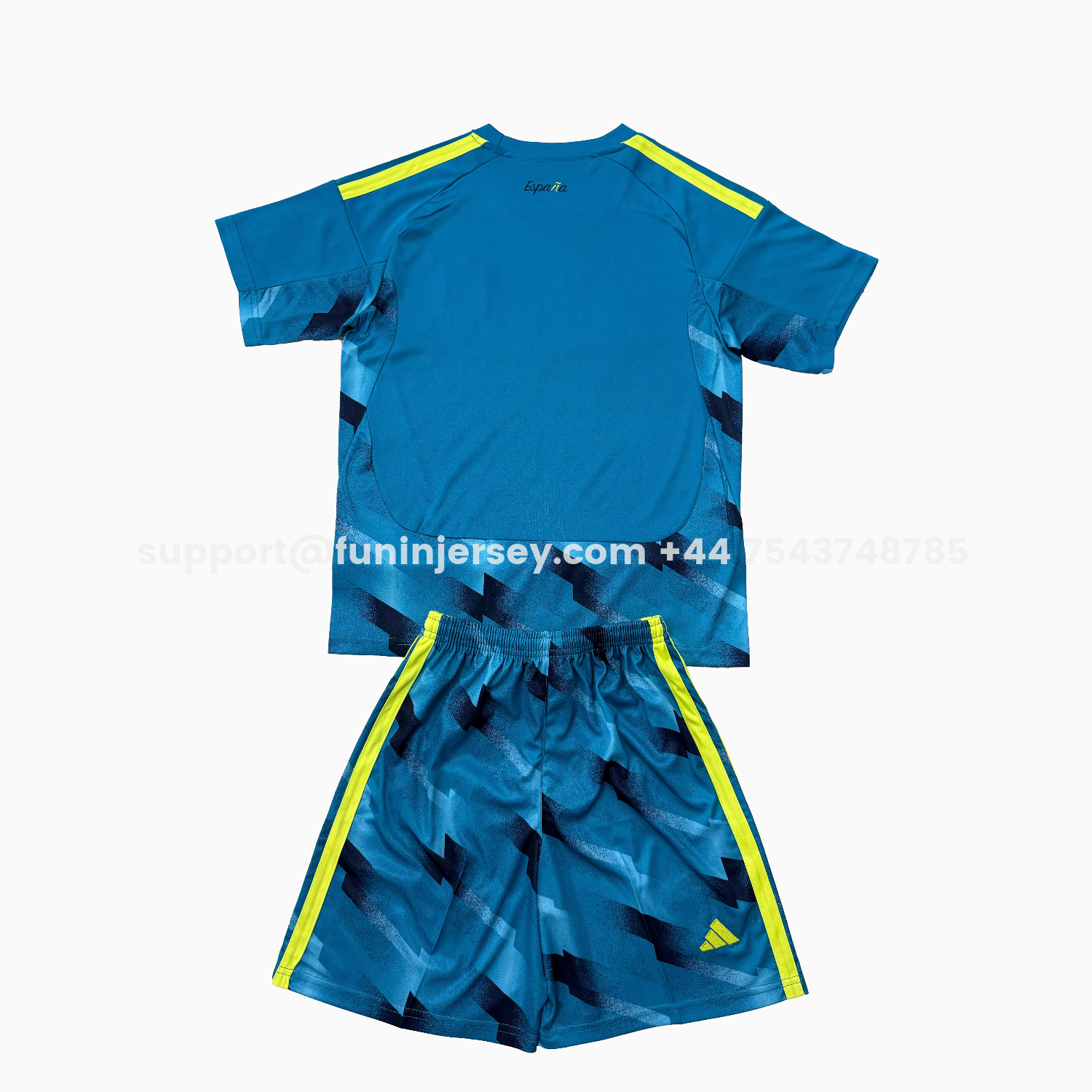 Funinjersey-Spain 2026 Lake Blue Goalkeeper Kids Kit