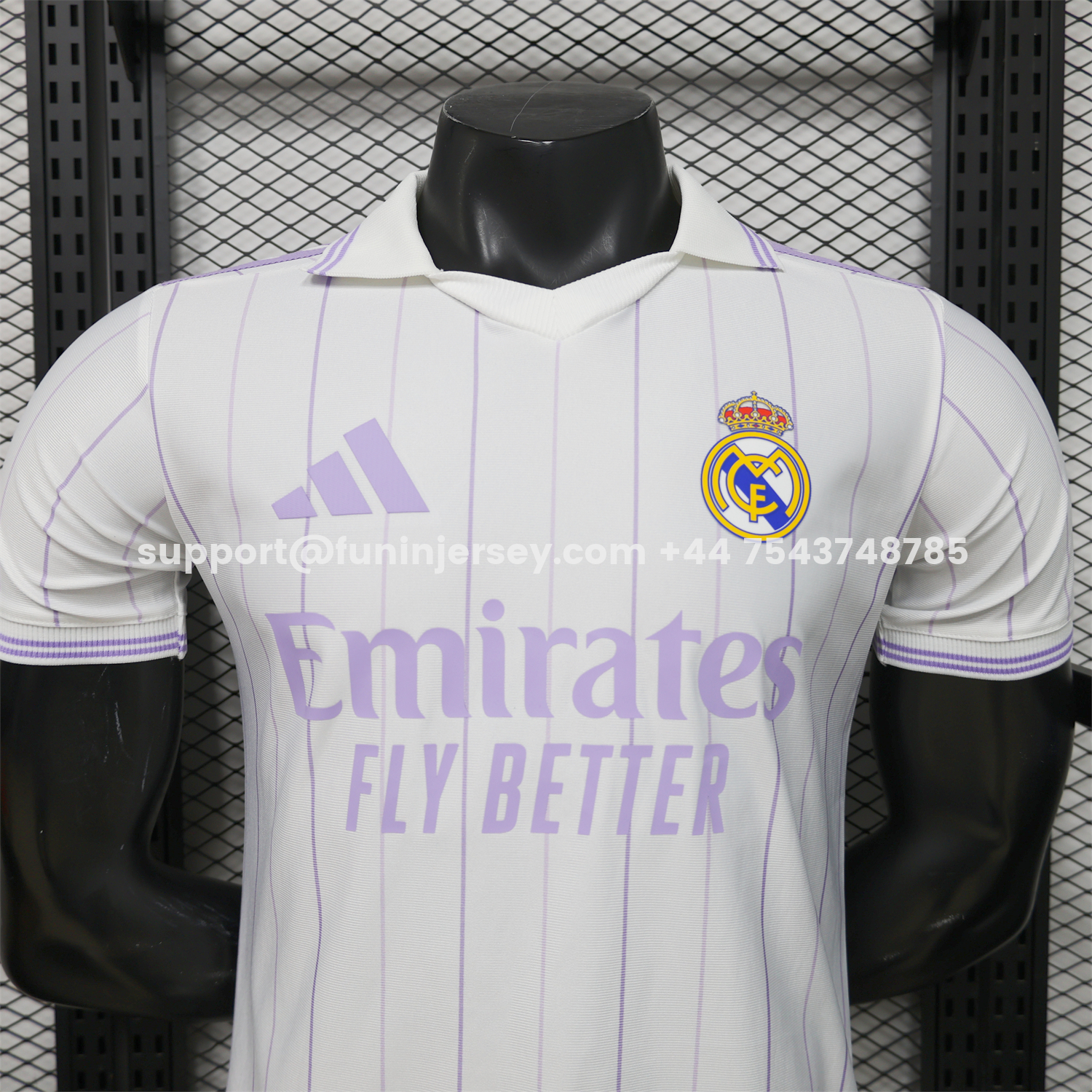Funinjersey-Real Madrid 25-26 Retro Style White Polo Jersey - Player Version
