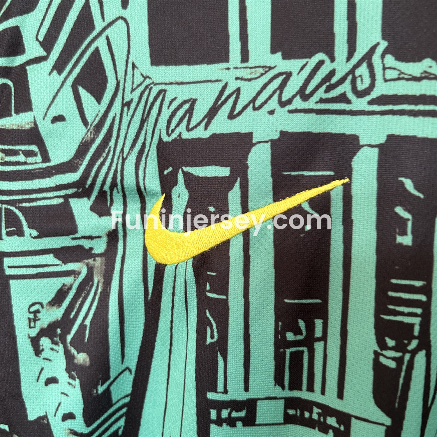 Funinjersey-Brazil 2024 Black and Green Church Jersey - Fans Version