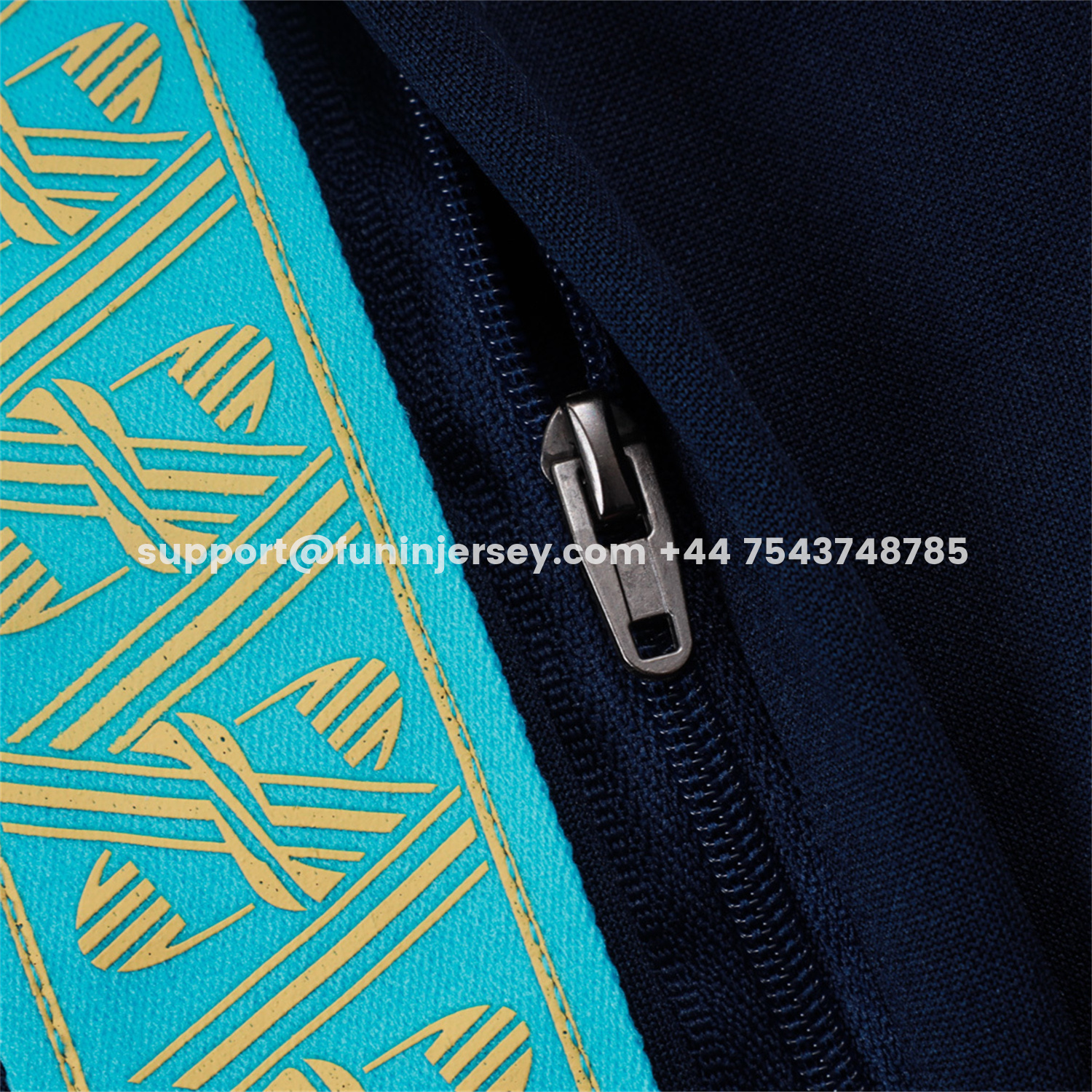 Funinjersey-Marseille 25-26 Long Sleeve Training Set - White Top & Dark Blue Pants