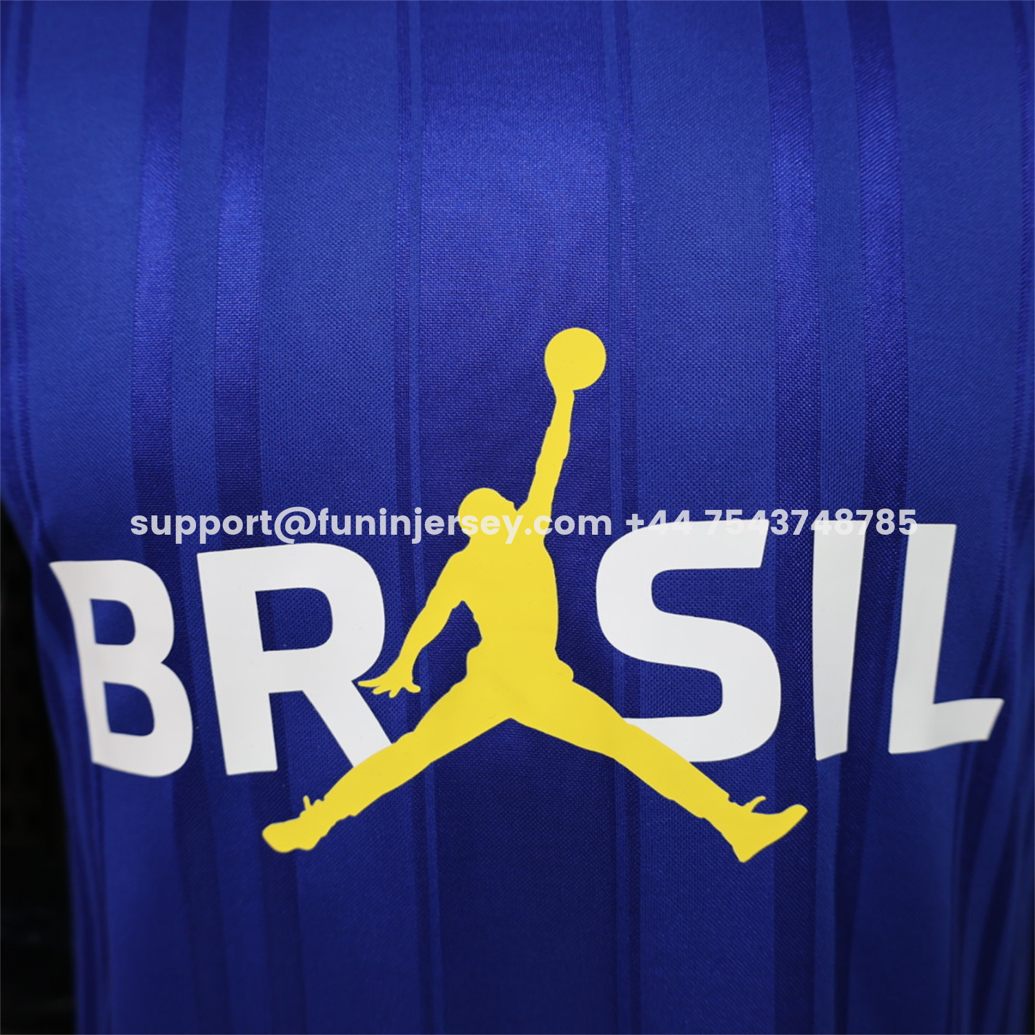 Funinjersey-Brazil 2026 Jordan Royal Blue Special Jersey - Fans Version