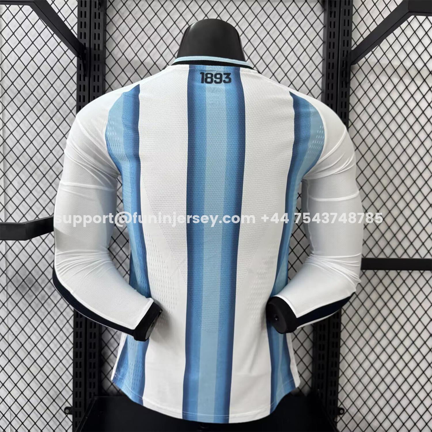Funinjersey-Argentina 2026 Home Long Sleeves Jersey - Player Version