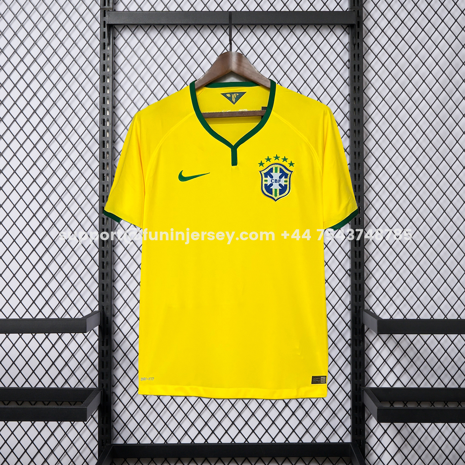 Funinjersey-Retro Brazil 2014 Home Jersey