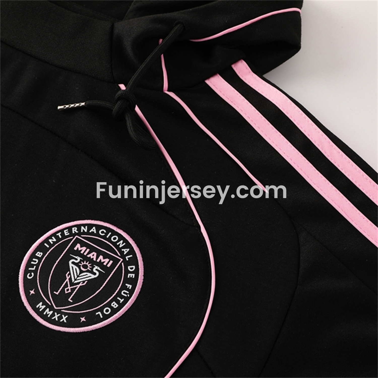 Funinjersey-INT M.A.M 25-26 Long Sleeves Training Hoodie Set - Black Hoodie + Pants