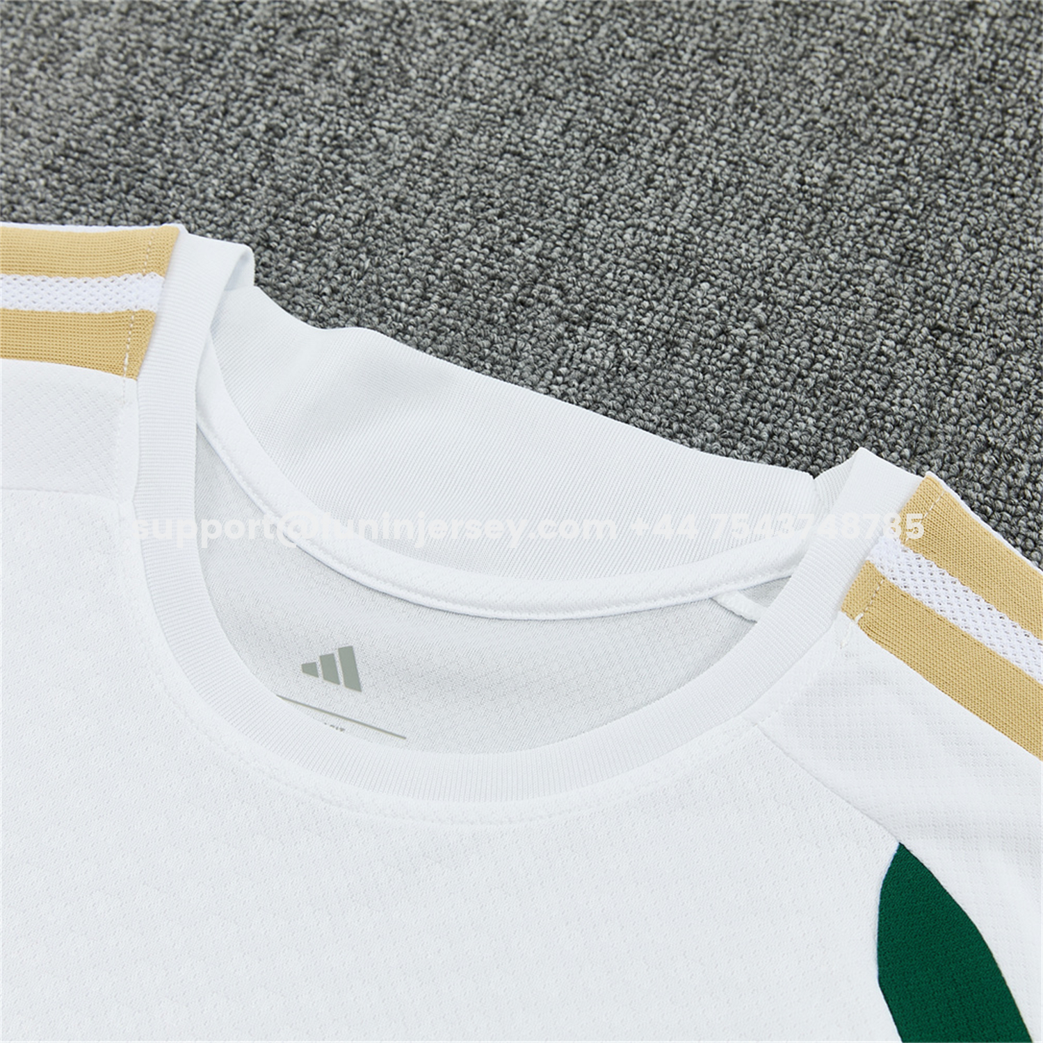 Funinjersey-Italy 2026 Short-Sleeve Training Set - White With Green Accents Top & Green With White Pants