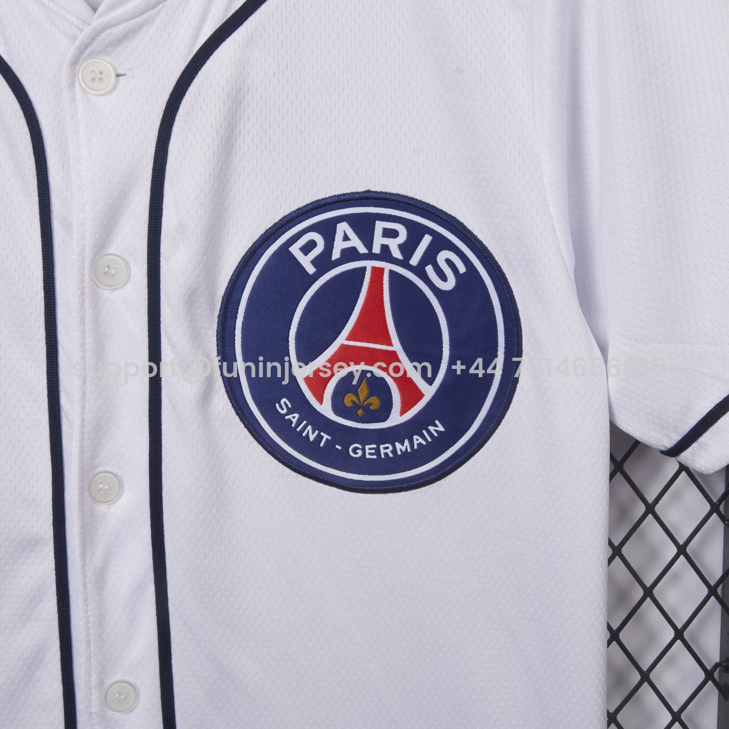 Funinjersey-Paris Saint-Germain PSG 25-26 White Limited Baseball Jersey