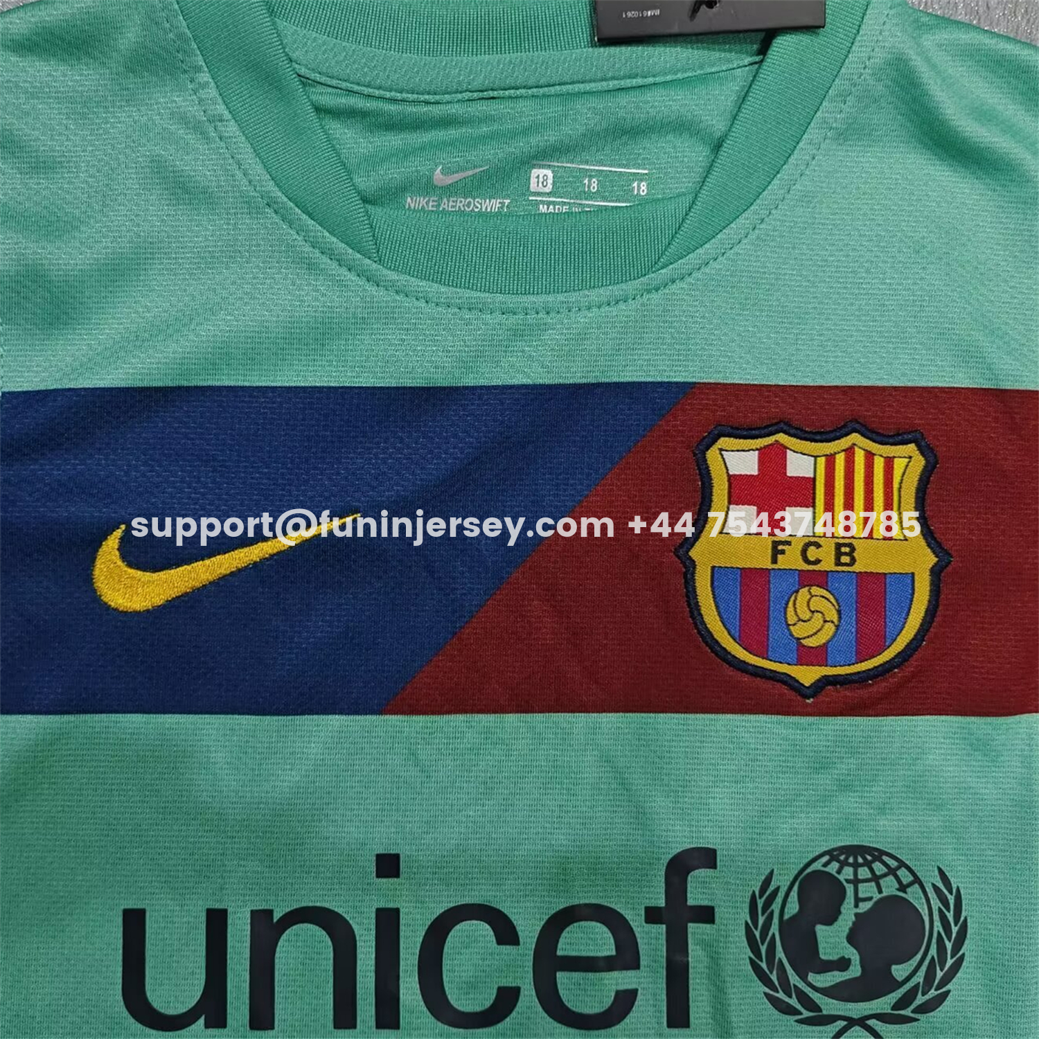 Funinjersey-Retro Barcelona 2010-11 Away Kids Kit