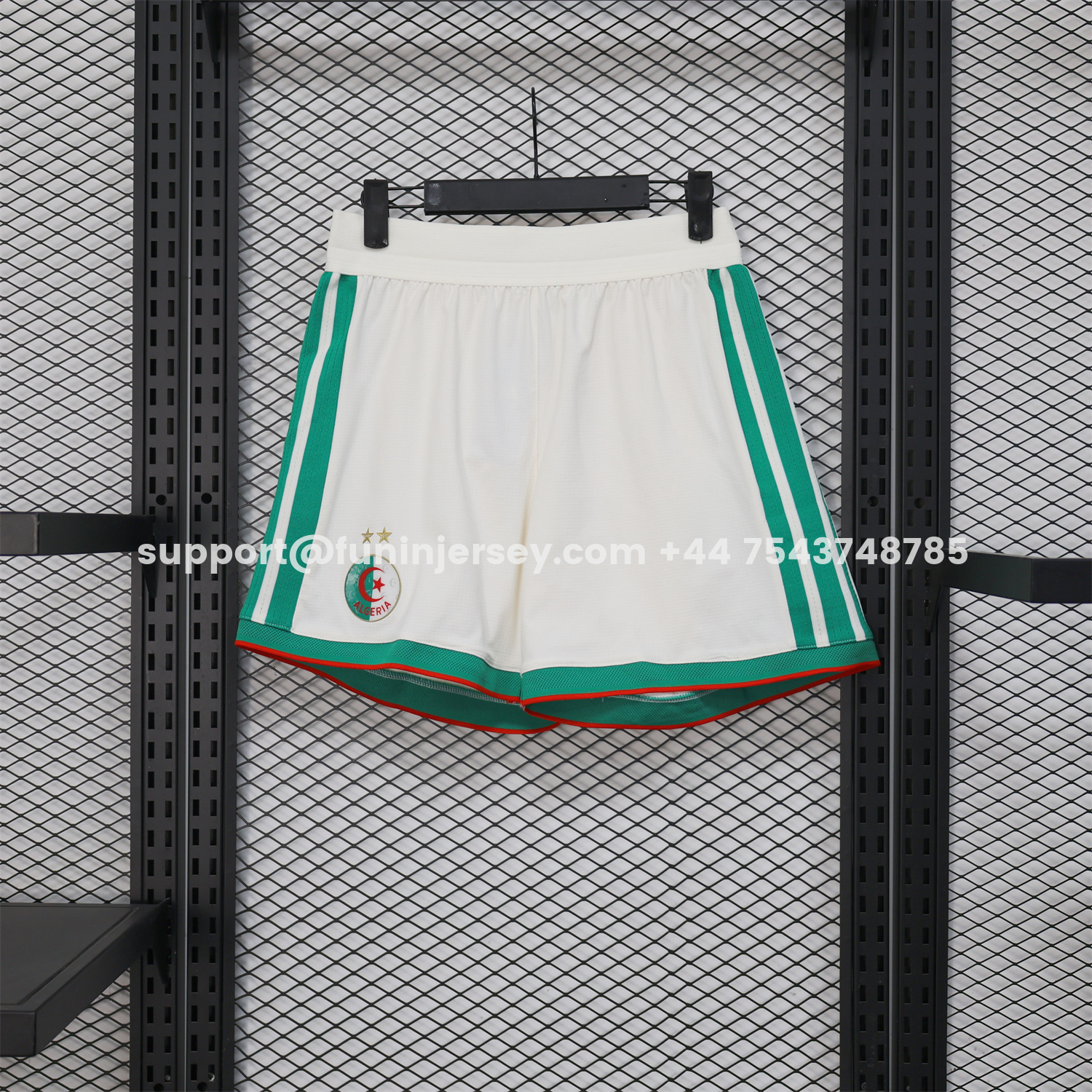 Funinjersey-Algeria 2026 Home White Shorts - Player Version