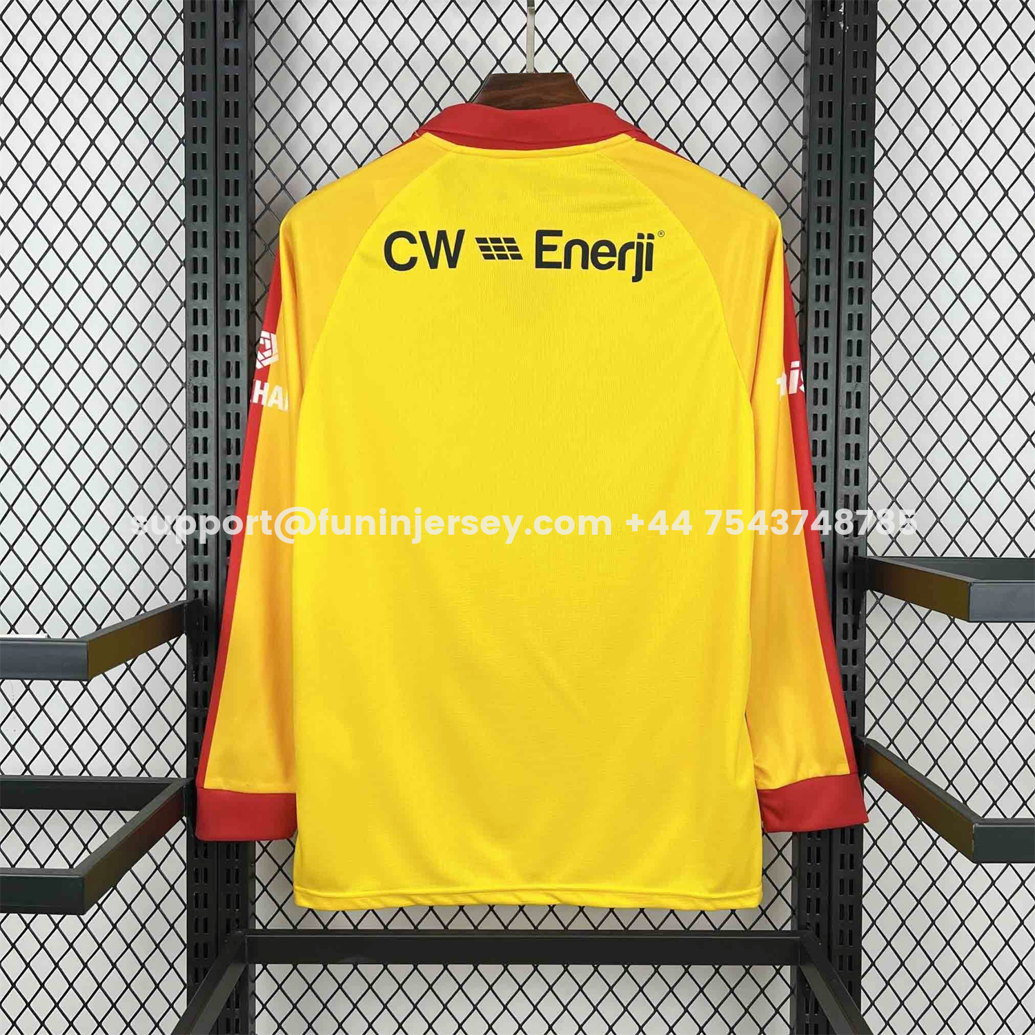 Funinjersey-Galatasaray 25-26 Yellow Long Sleeves Jersey - Fans Version