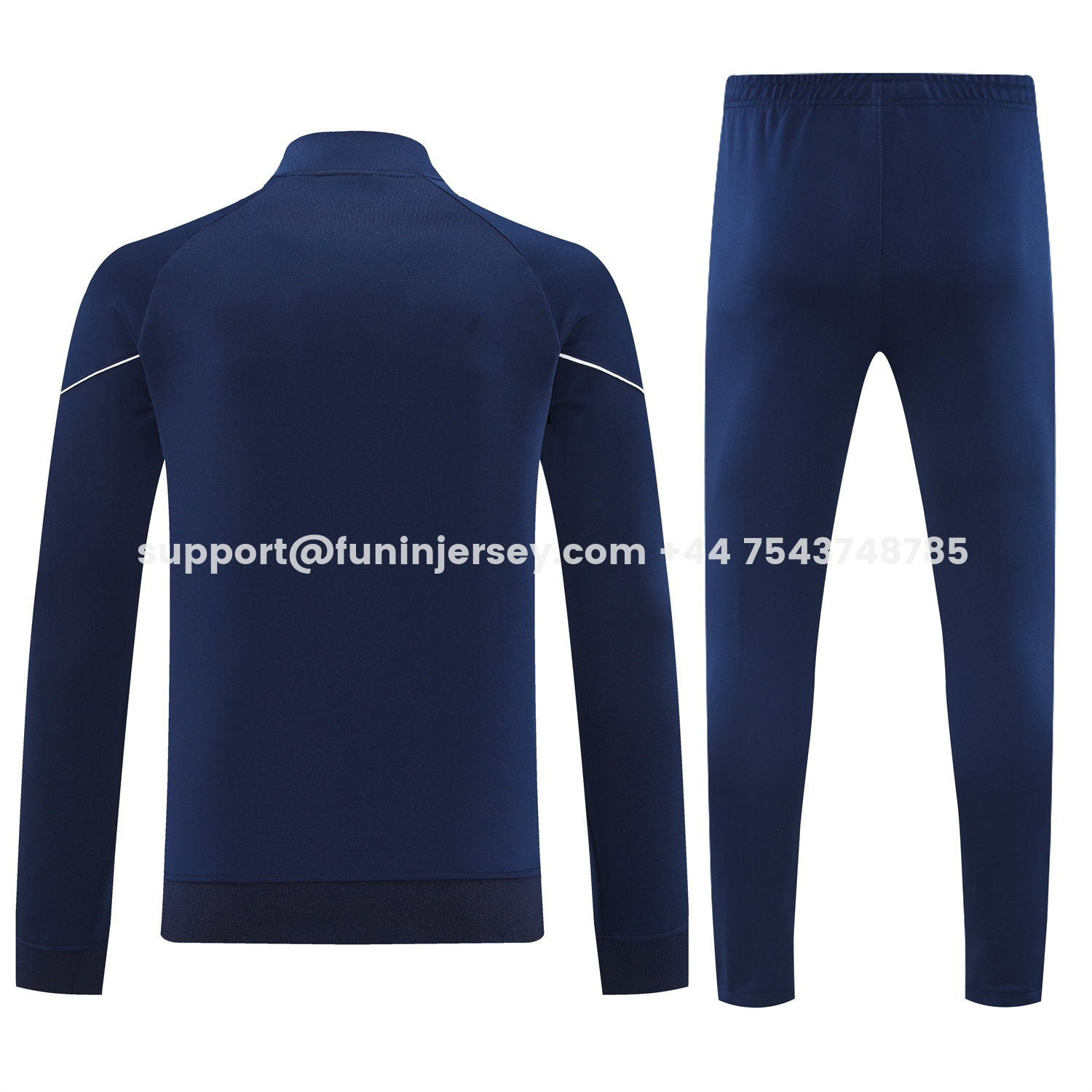 Funinjersey-Marseille 25-26 Long Sleeve Training Set - Dark Blue Top & Pants