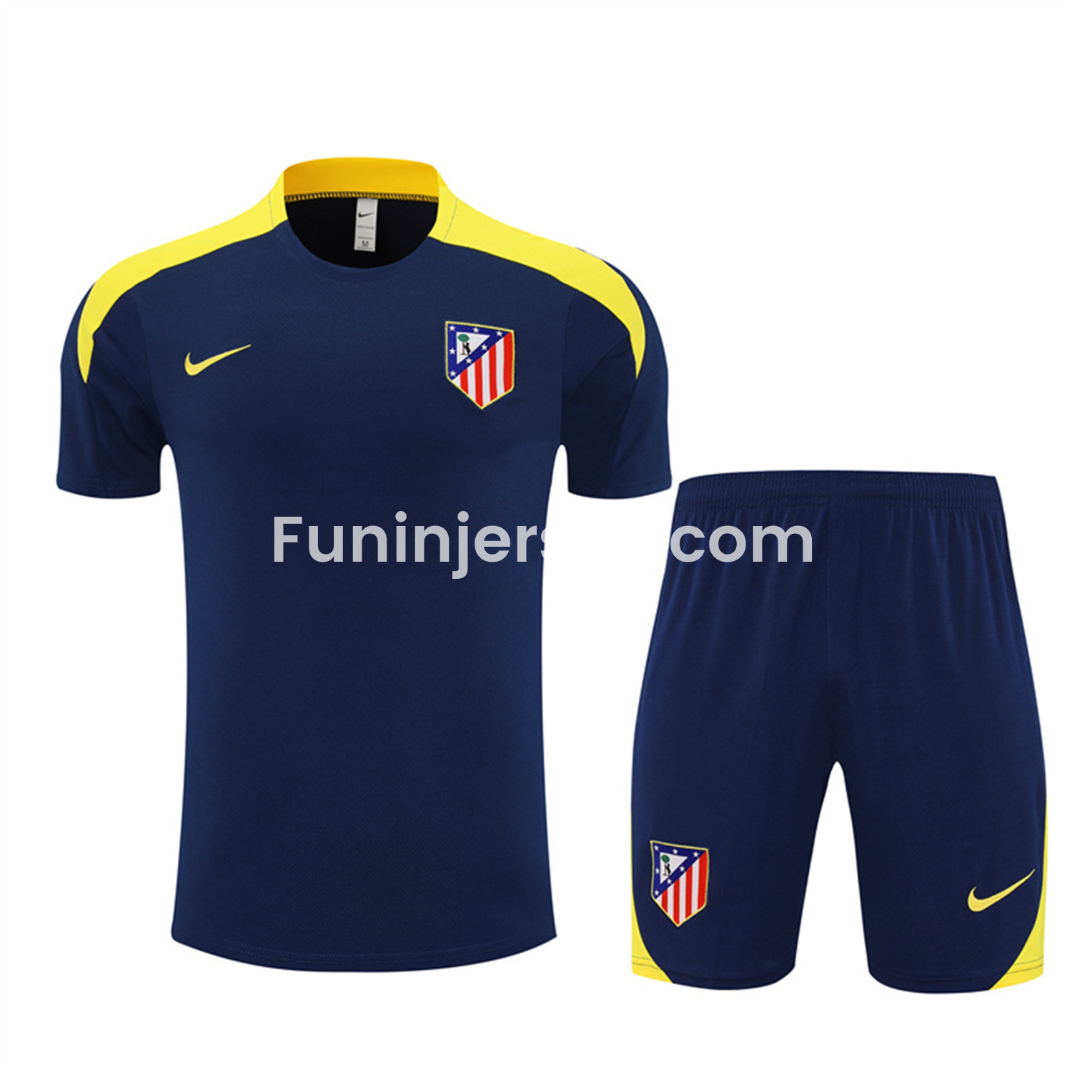 Funinjersey-Atletico Madrid 25-26 Short-Sleeve Training Set - Royal Blue