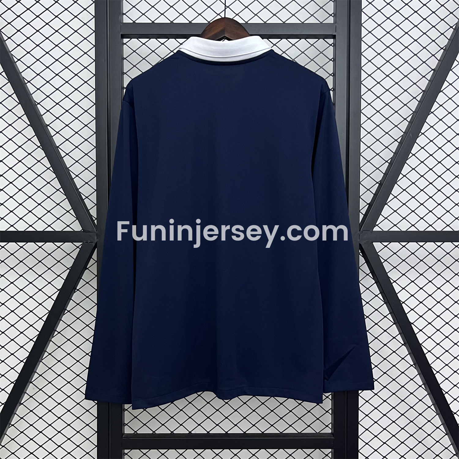 Funinjersey-Retro France 2014 Home Long Sleeves Jersey