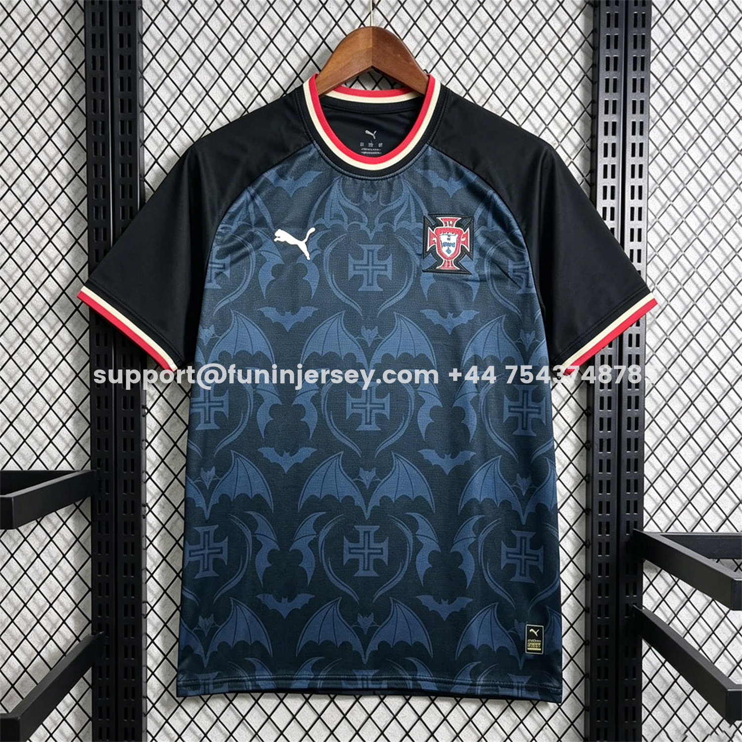 Funinjersey-Portugal 2026 Black With Red And Green Special Jersey - Fans Version