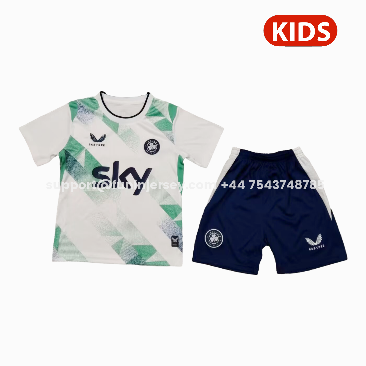 Funinjersey-Ireland 2026 Away Kids Kit