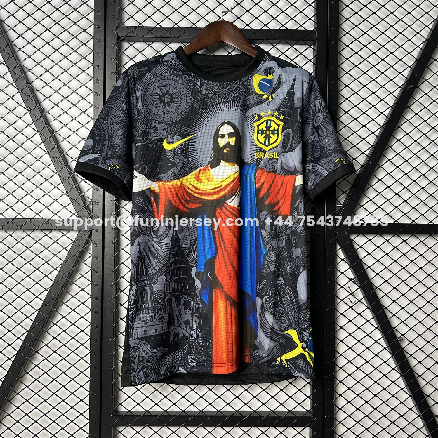 Funinjersey-Brazil 25-26 Colorful Jesus Statue Special Jersey - Fans Version