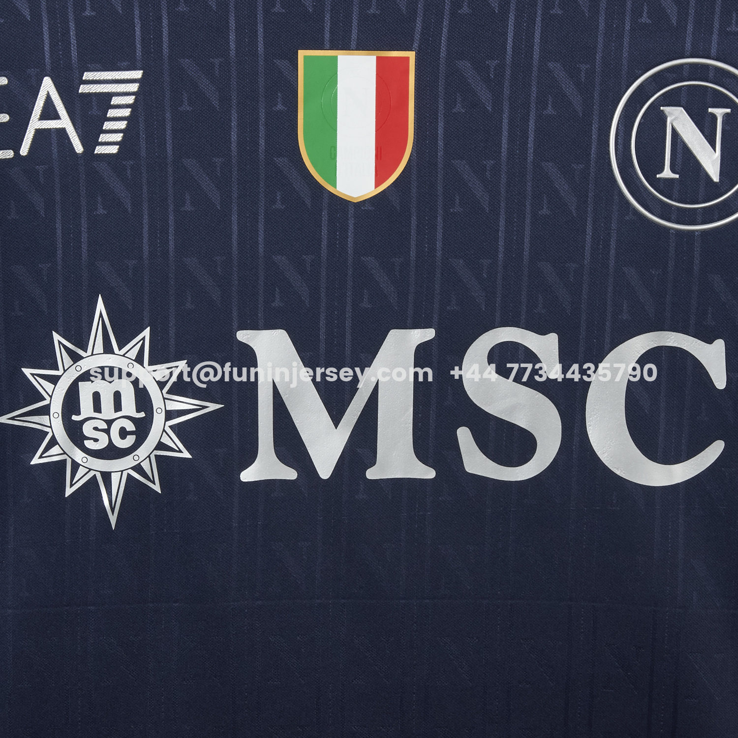 Funinjersey-Napoli 25-26 European Third Deep Blue Jersey - Fans Version