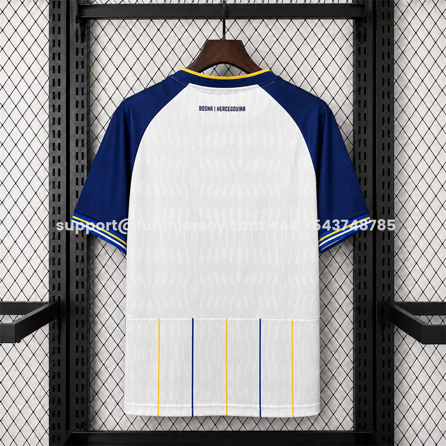 Funinjersey-Bosnia and Herzegovina 2026 Away White Jersey - Fans Version