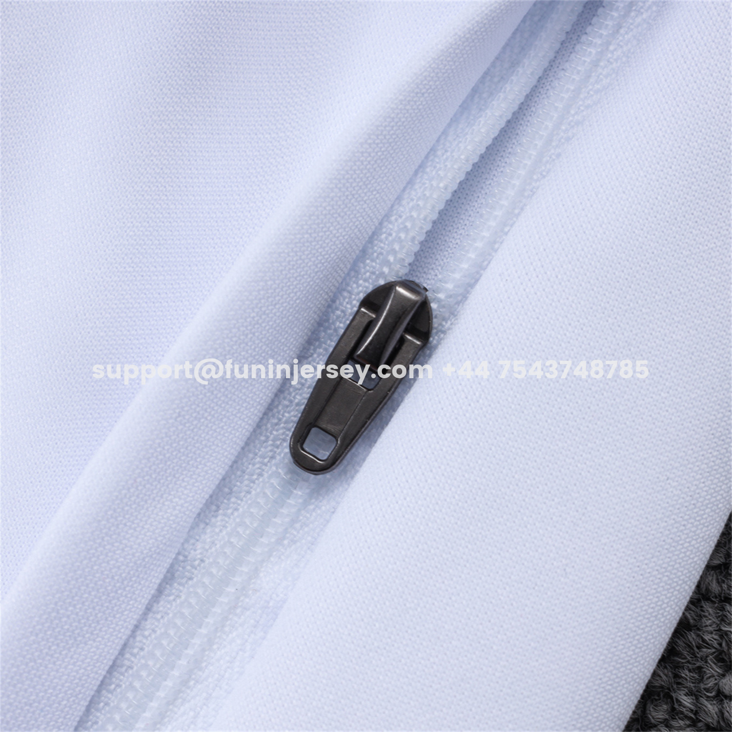 Funinjersey-Marseille 25-26 Long Sleeve Training Set - White Top & Dark Blue Pants