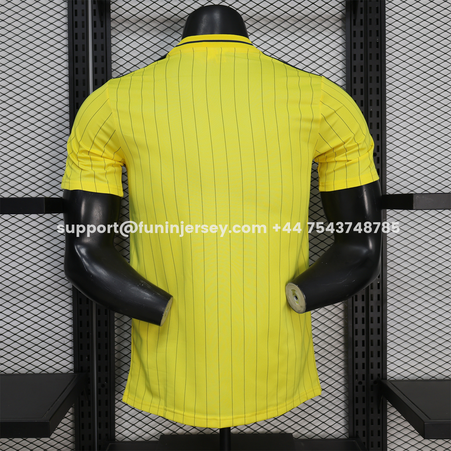 Funinjersey-Al Nassr Riyadh Victory 25-26 Terrace Icon Retro Casual Style Yellow Jersey - Player Version