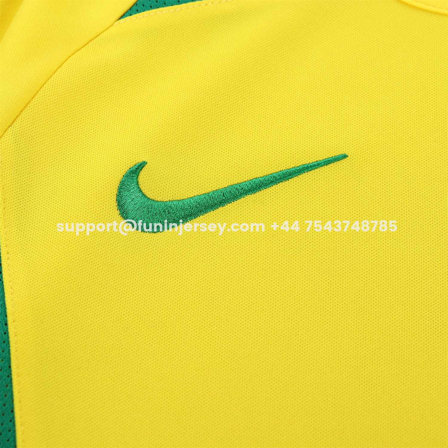 Funinjersey-Retro Brazil 2002 Home Long Sleeves Kids Kit
