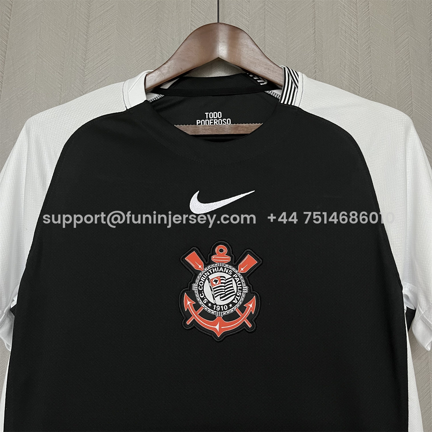Funinjersey-Corinthians 25-26 Away Unsponsored Jersey - Fans Version