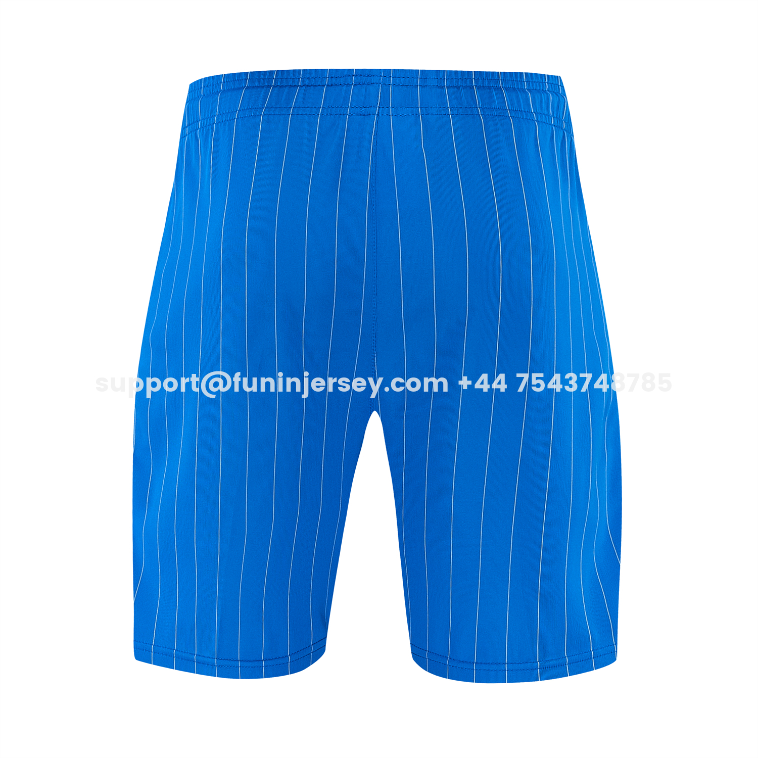Funinjersey-Real Madrid 25-26 Retro Style Vest Training Set - Blue With White Stripes Top & Pants