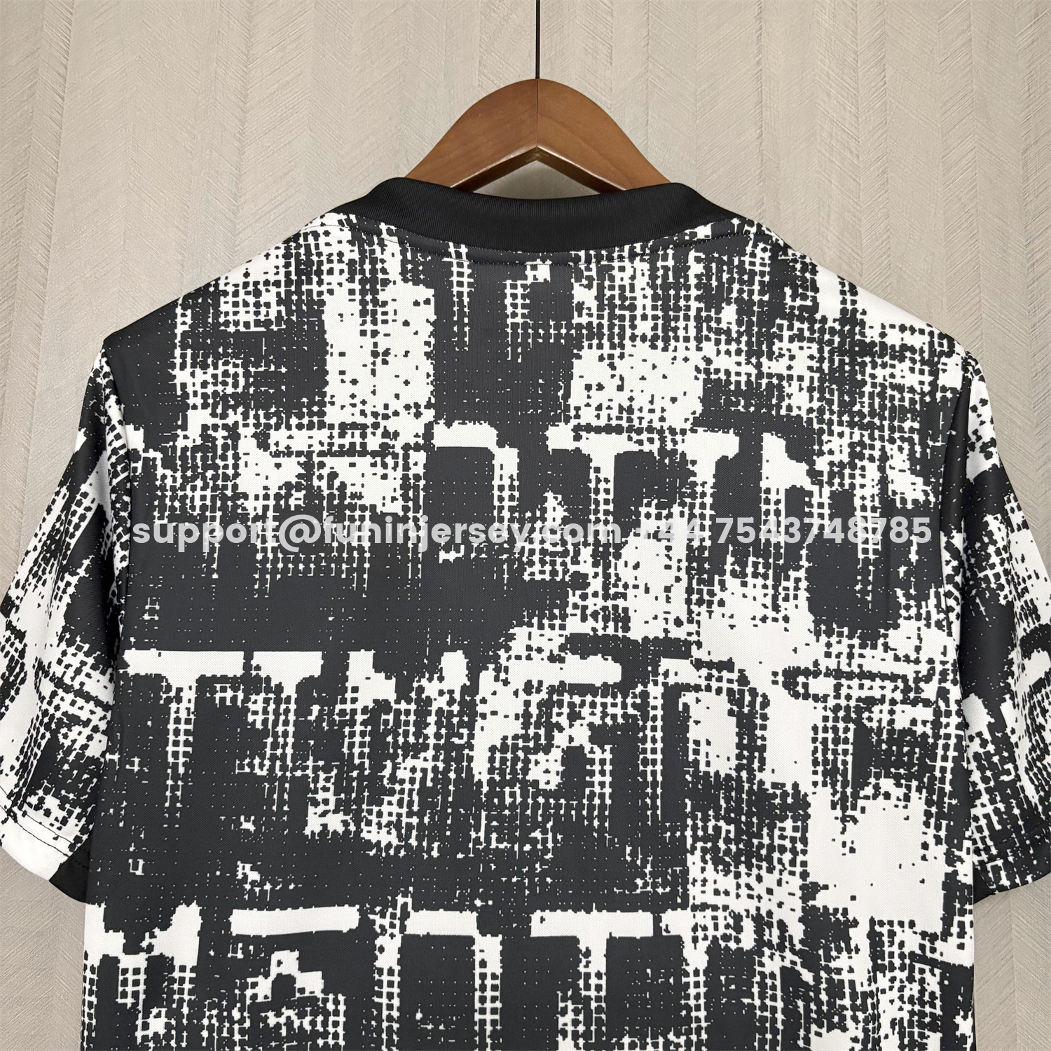 Funinjersey-Corinthians 26-27 Black And White Pixels Jersey - Fans Version