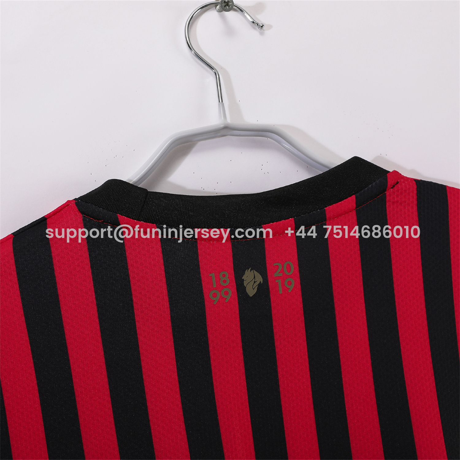 Funinjersey-Retro AC Milan 2019 120th Anniversary Home Jersey