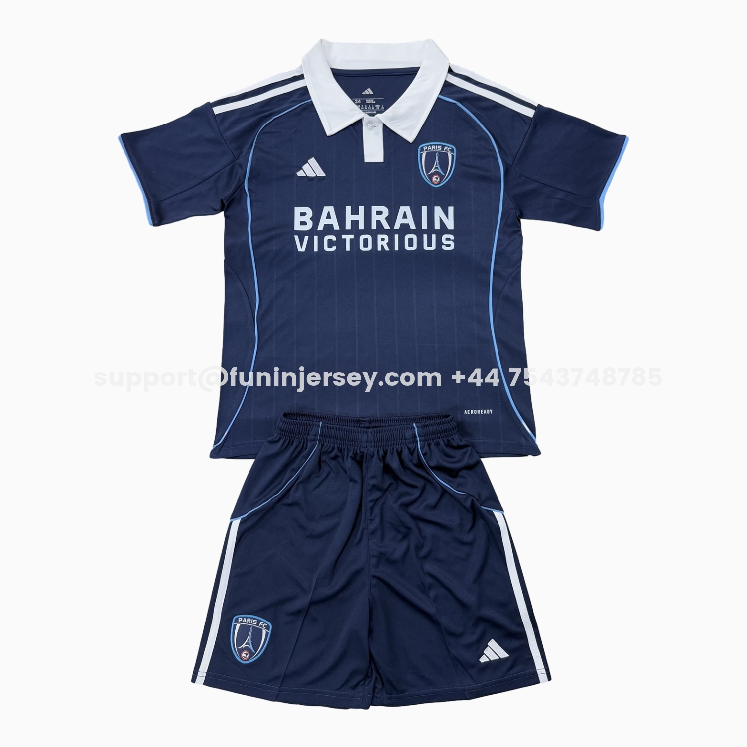 Funinjersey-Paris FC 25-26 Home Men's Adult Jersey Set - Fans Version