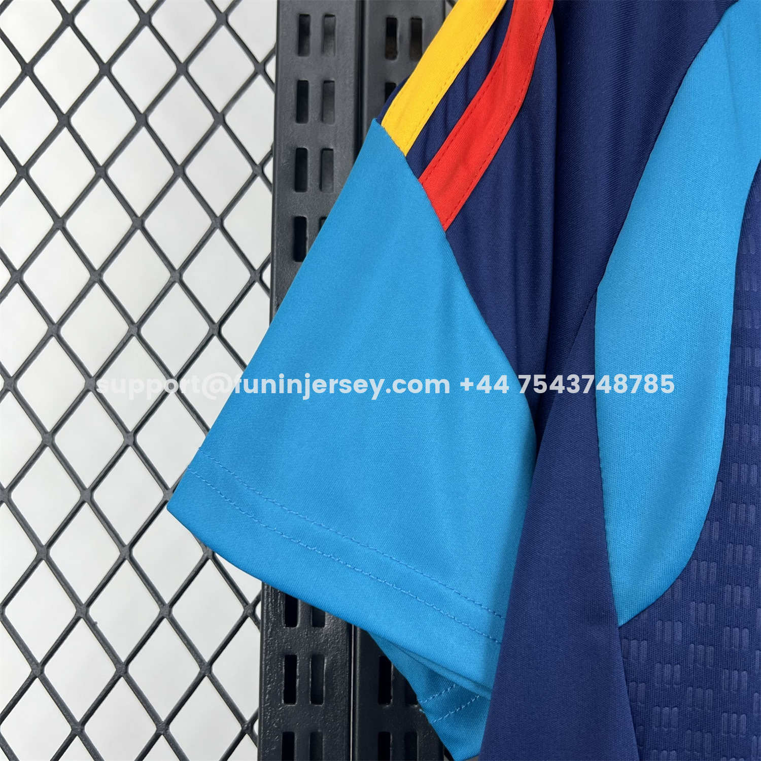 Funinjersey-Spain 2026 Dark Blue Pre-Match Training Jersey - Fans Version